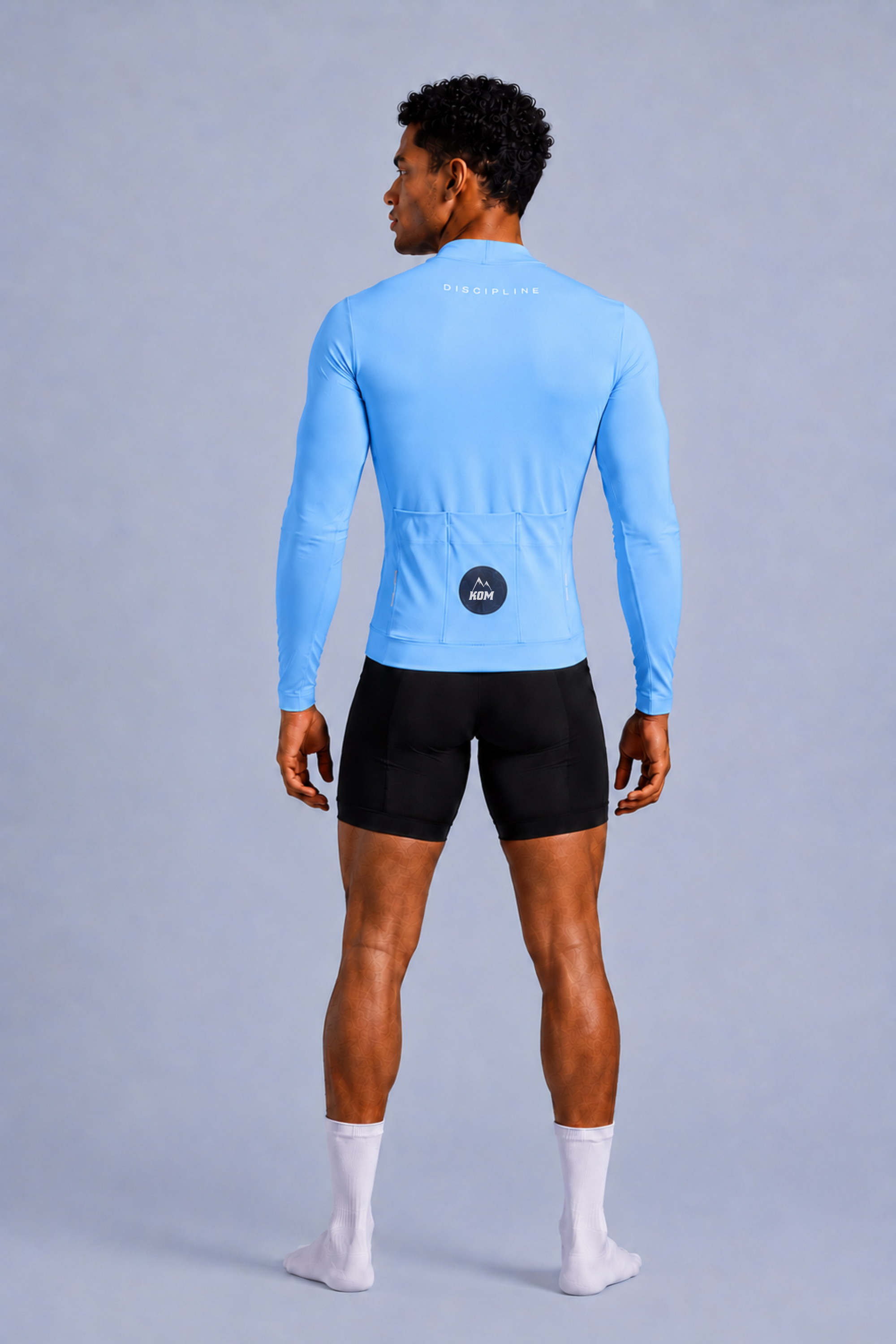 Jersey Manga Larga Sin Cremallera Hombre - Ciclismo