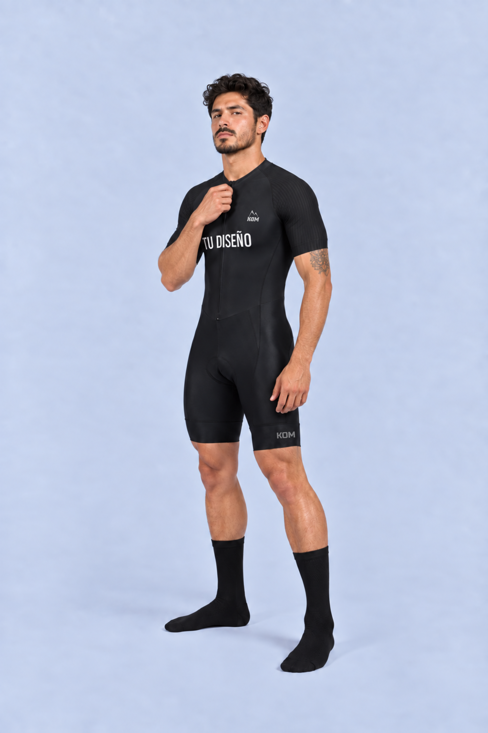 Enterizo TOUR TRI de Triatlón Personalizado - Tope de Gama - Manga Corta