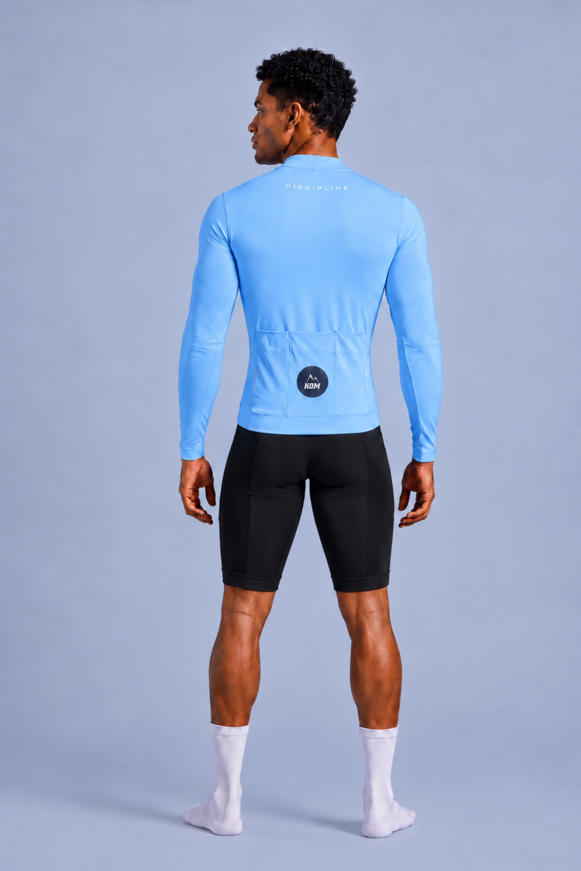 Jersey Manga Larga Sin Cremallera Hombre - Ciclismo