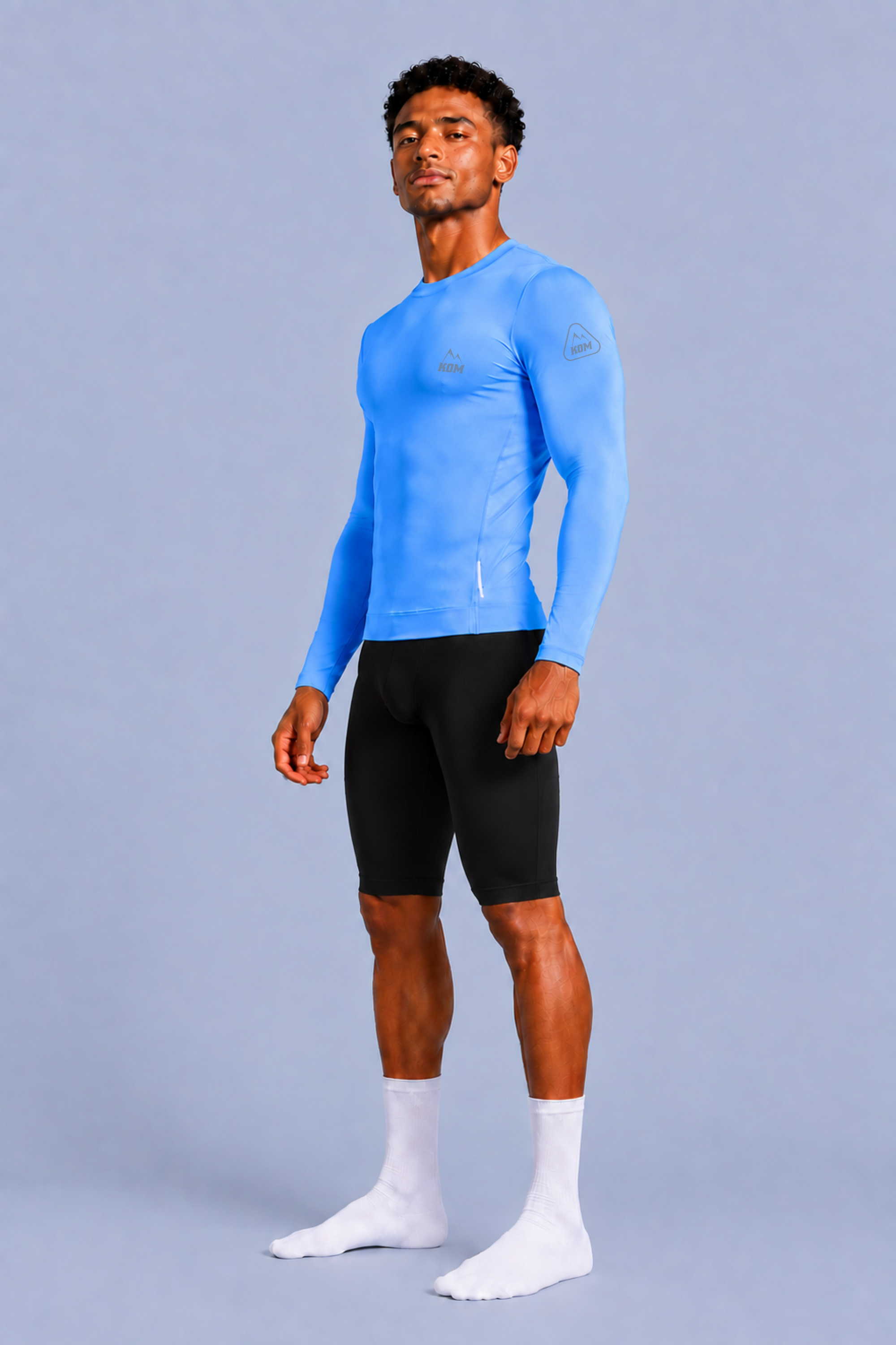 Jersey Manga Larga Sin Cremallera Hombre - Ciclismo