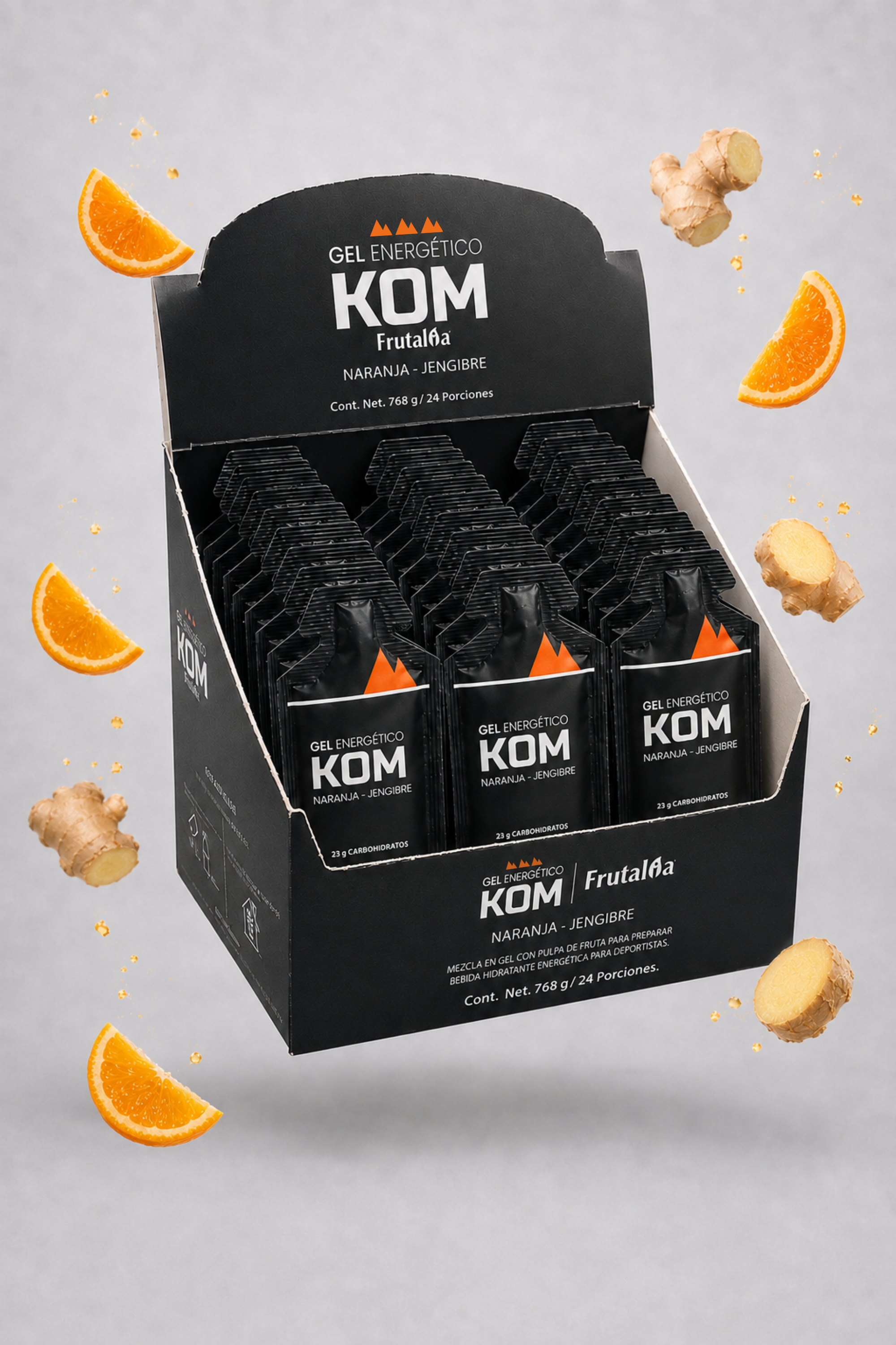 Gel Energético KOM 23 g de Carbohidratos | Caja x24