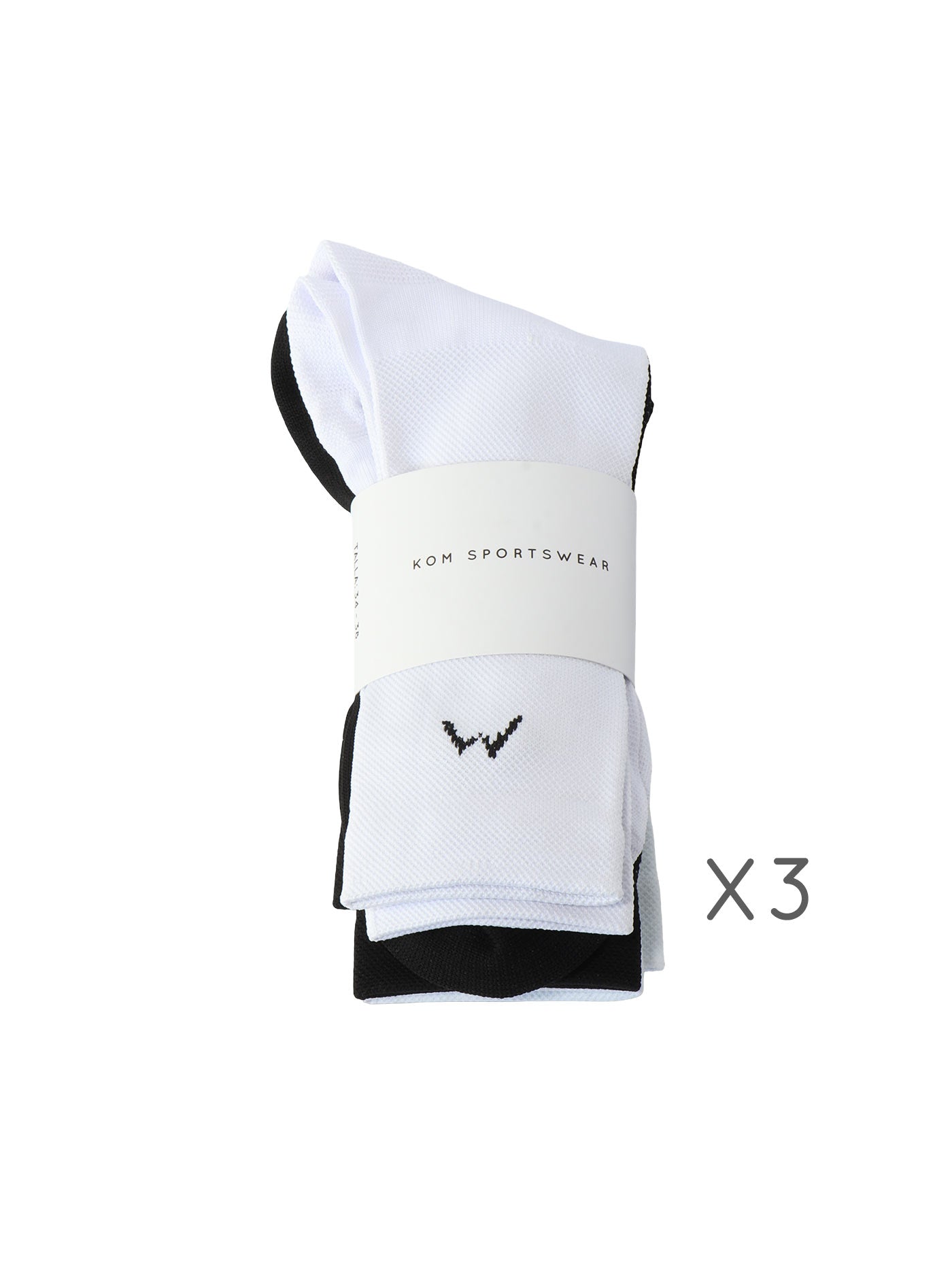KOM 3PACK Medias deportivas ciclismo running