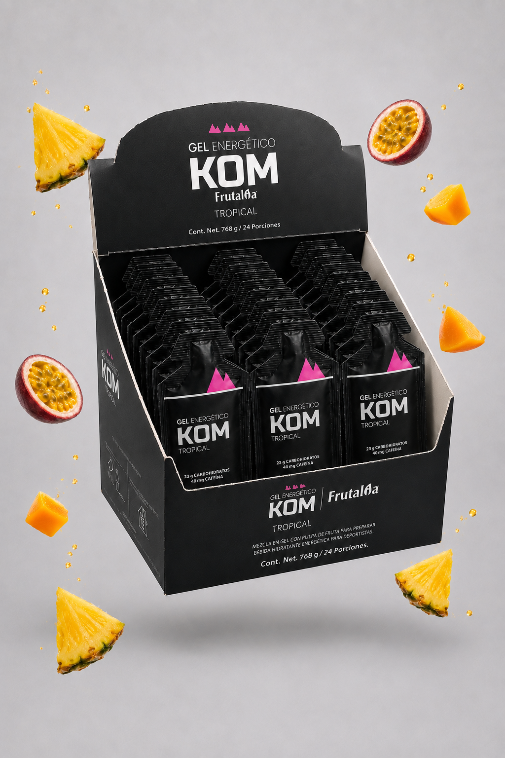 Gel Energético KOM 23 g de Carbohidratos | Caja x24