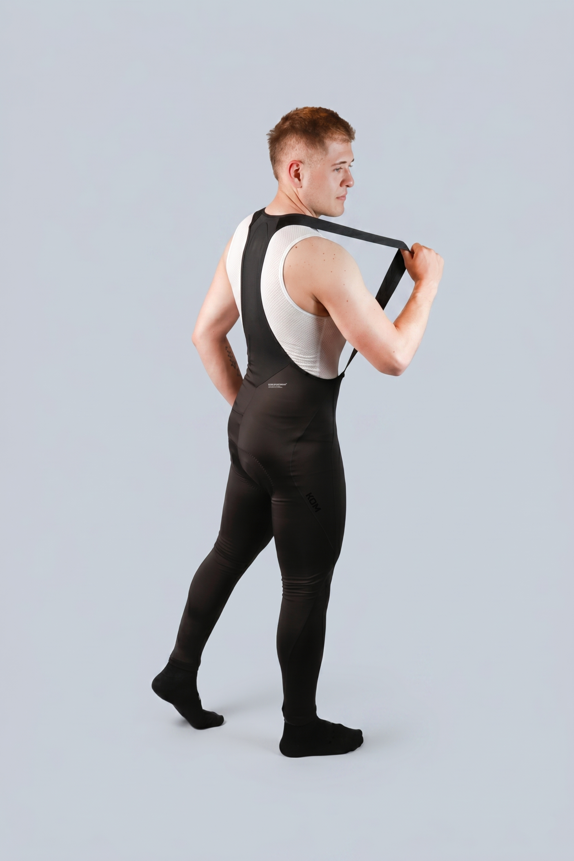 Lycra badana de ciclismo Pantalón térmica hombre