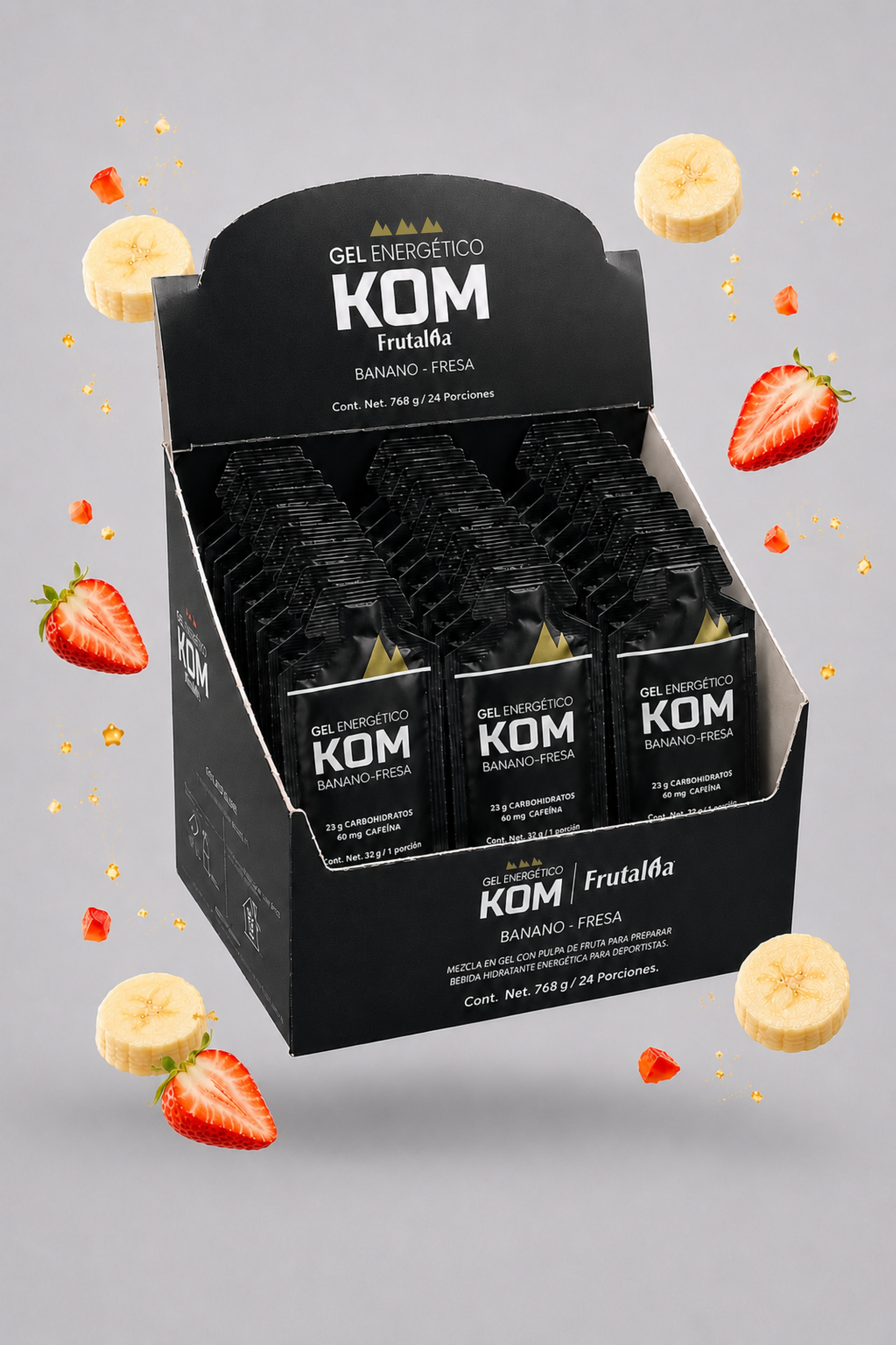 Gel Energético KOM 23 g de Carbohidratos | Caja x24