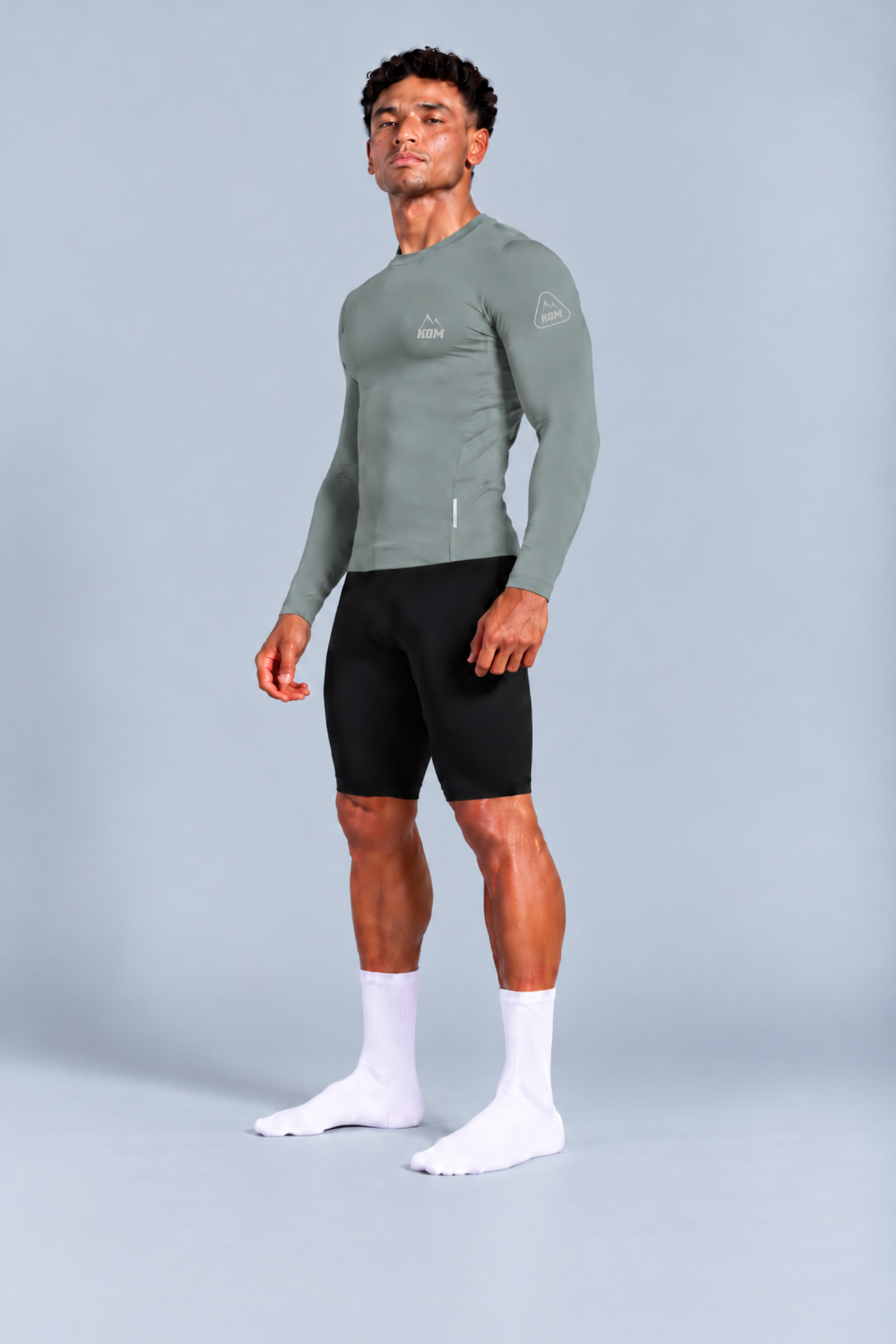 Jersey Manga Larga Sin Cremallera Hombre - Ciclismo