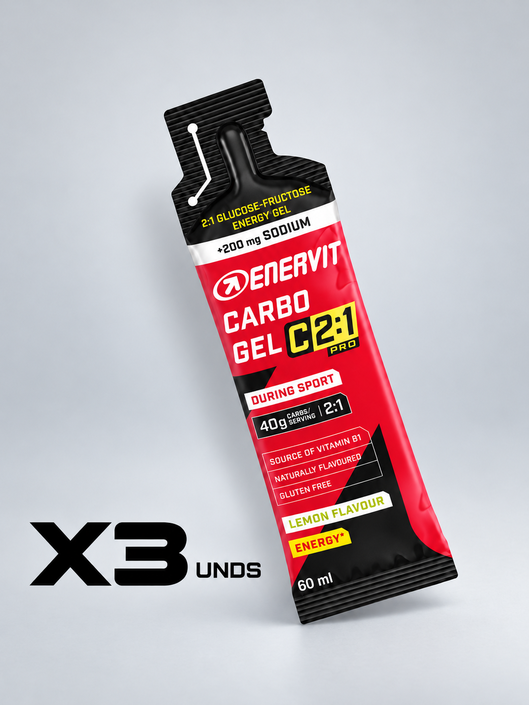 CARBO GEL 2:1 ENERVIT 60ML x3und