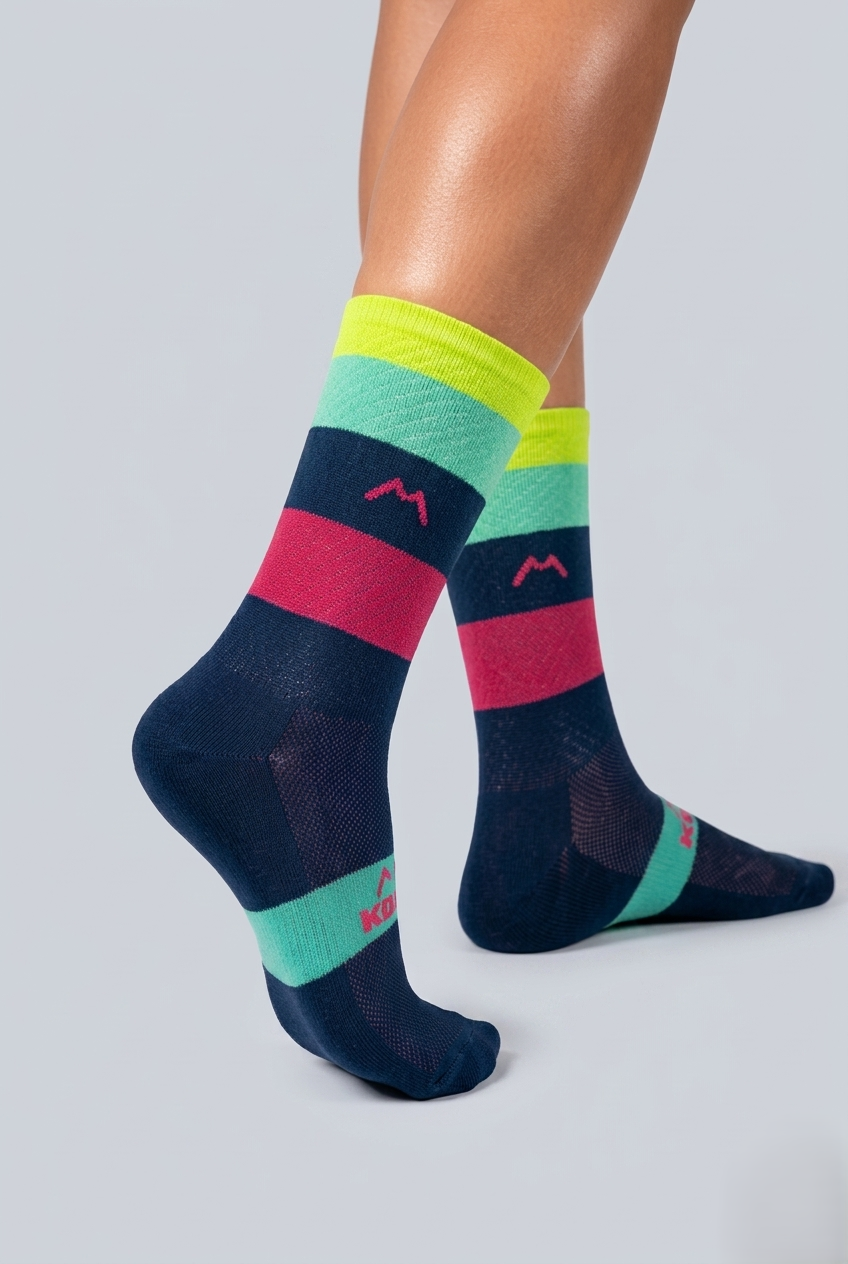 Medias Color Rush | Tejido Fantasy PRO, ciclismo y running