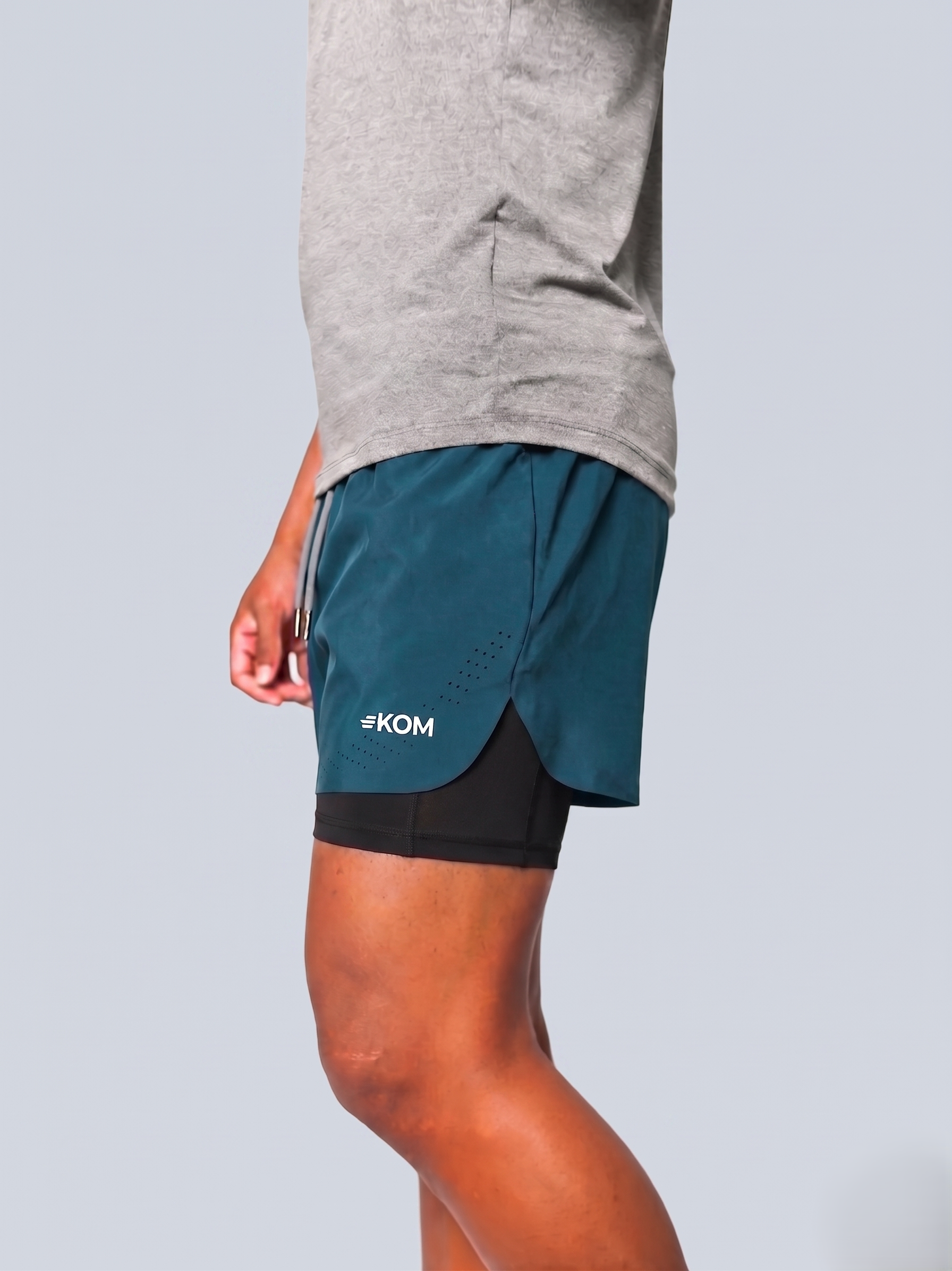Pantaloneta Running Deportiva Hombre Tour con Bóxer Interno y Bolsillo