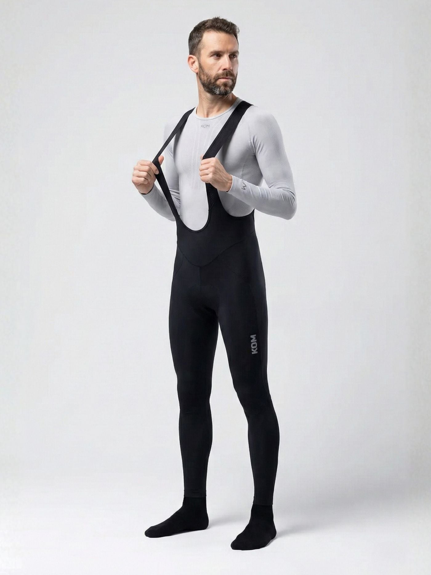 Lycra badana de ciclismo Pantalón térmica hombre