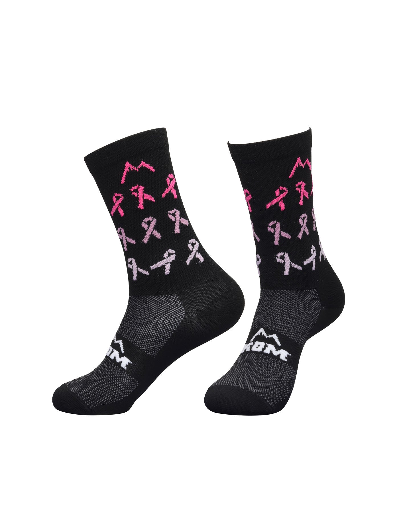 Medias #KomAlRosa ciclismo, running