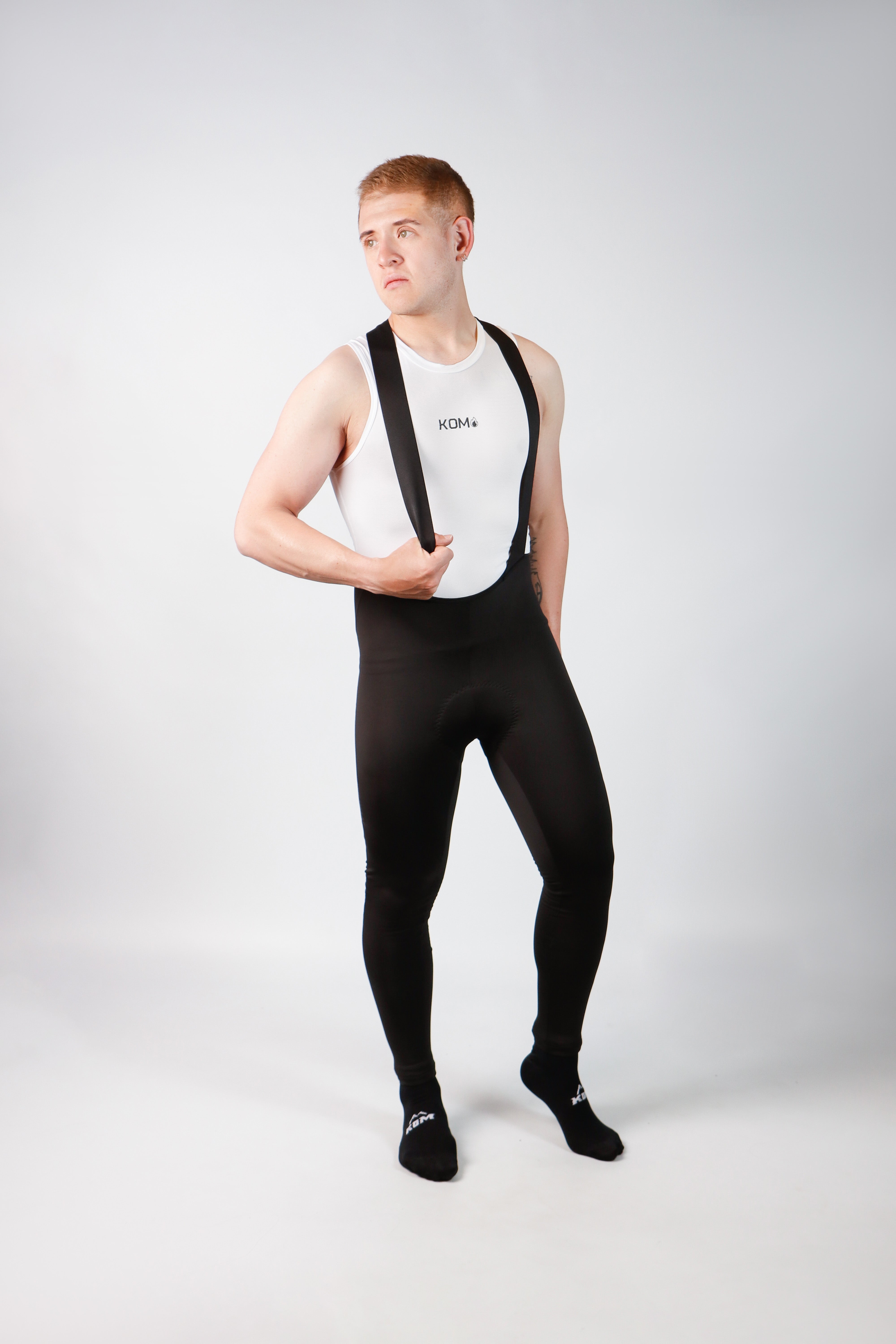 Lycra badana de ciclismo Pantalón térmica hombre