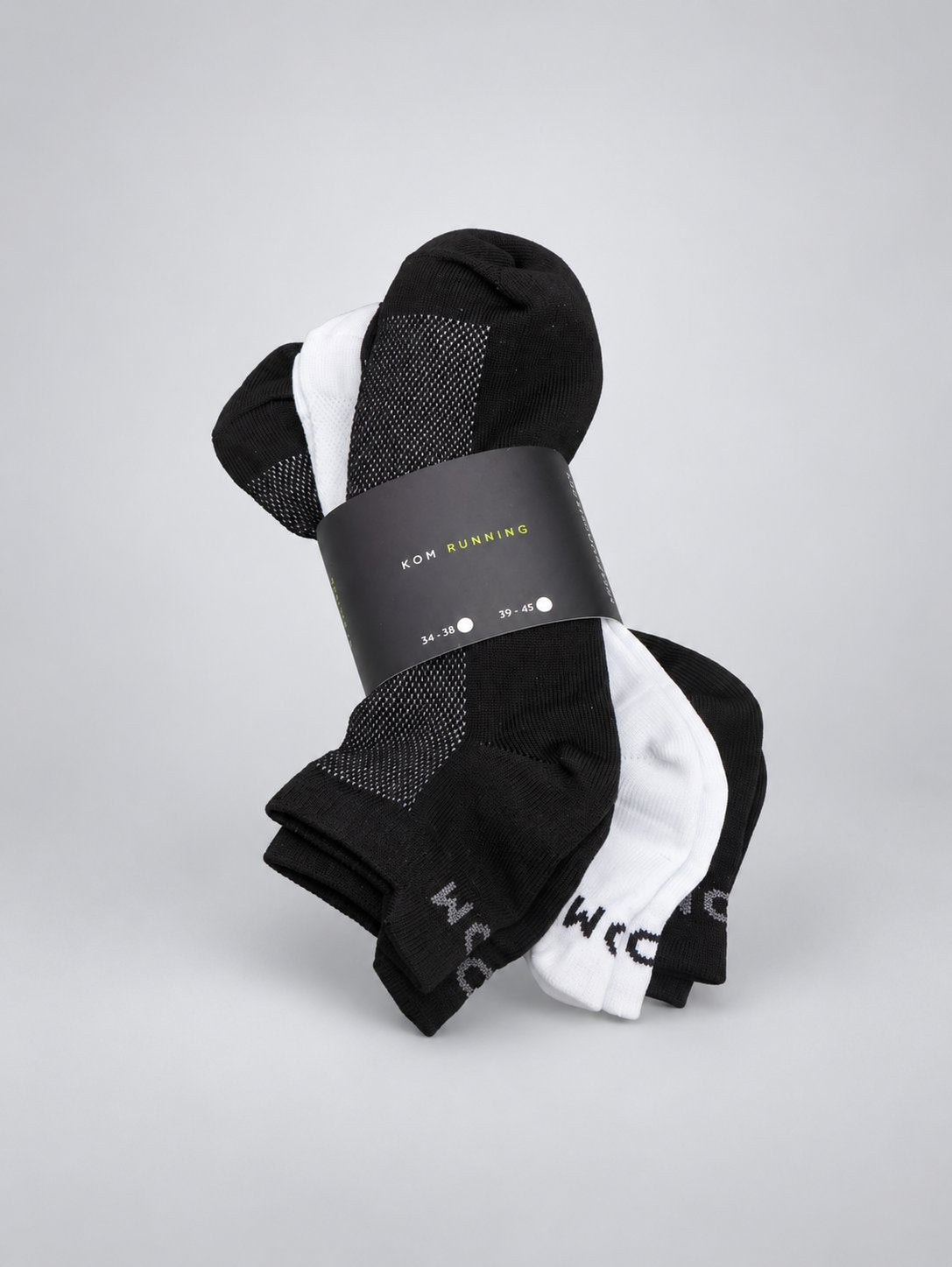 Medias taloneras ciclismo, running pack x3