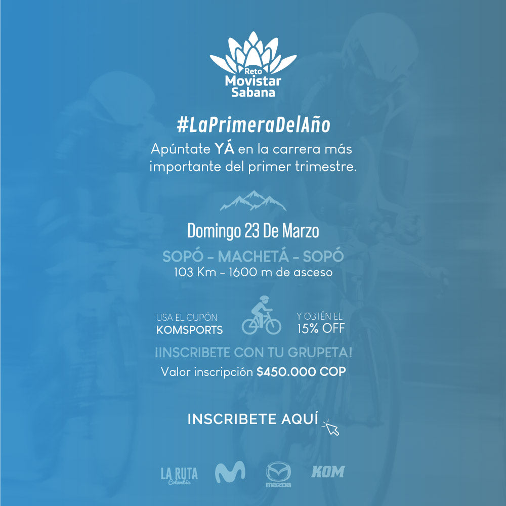 Inscripción RETO MOVISTAR SABANA 2025
