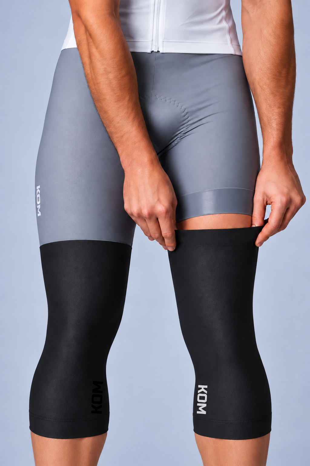 Perneras Deportivas 3/4 de Tela Licrada para Ciclismo y Running