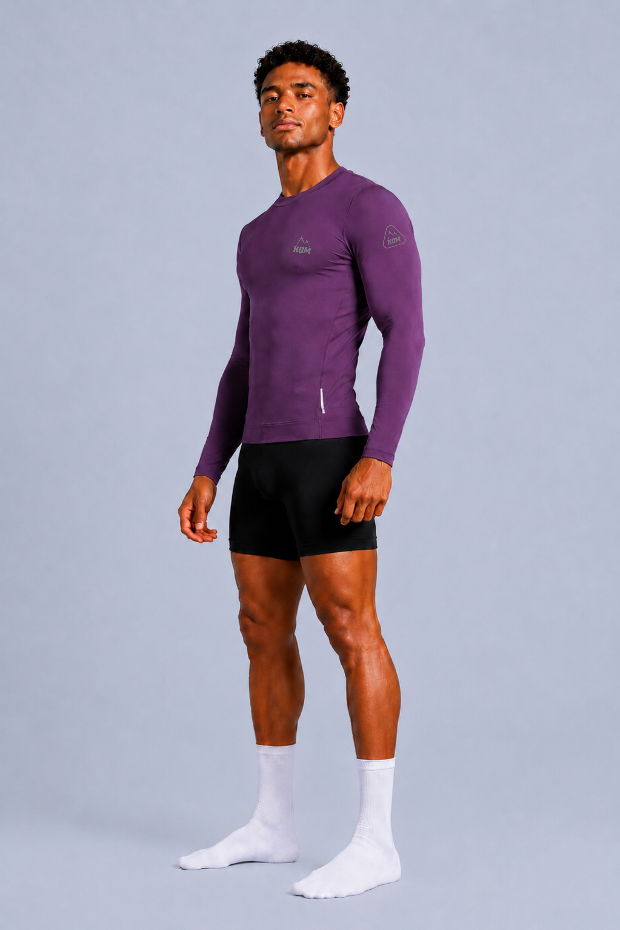 Jersey Manga Larga Sin Cremallera Hombre - Ciclismo