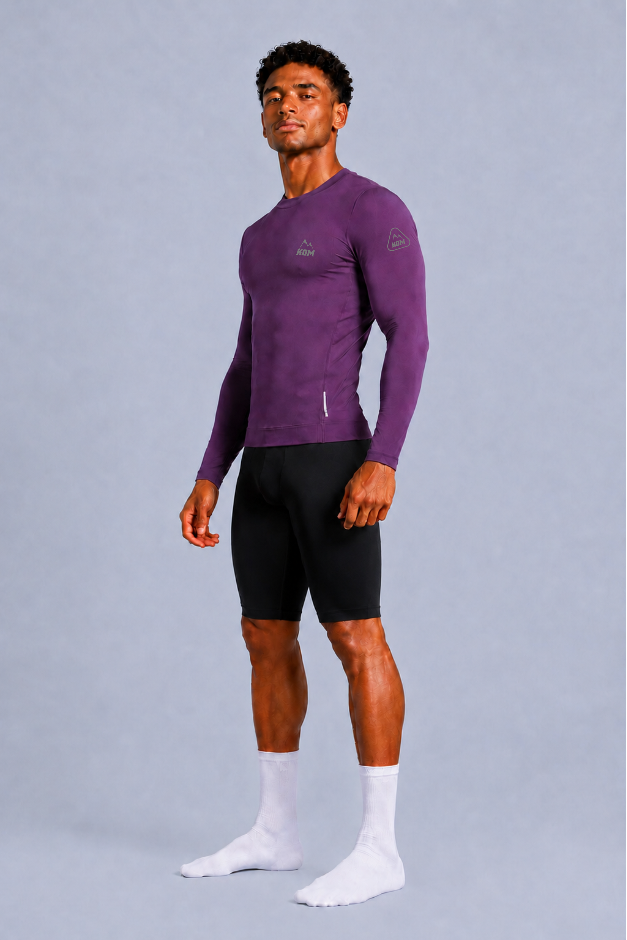 Jersey Manga Larga Sin Cremallera Hombre - Ciclismo