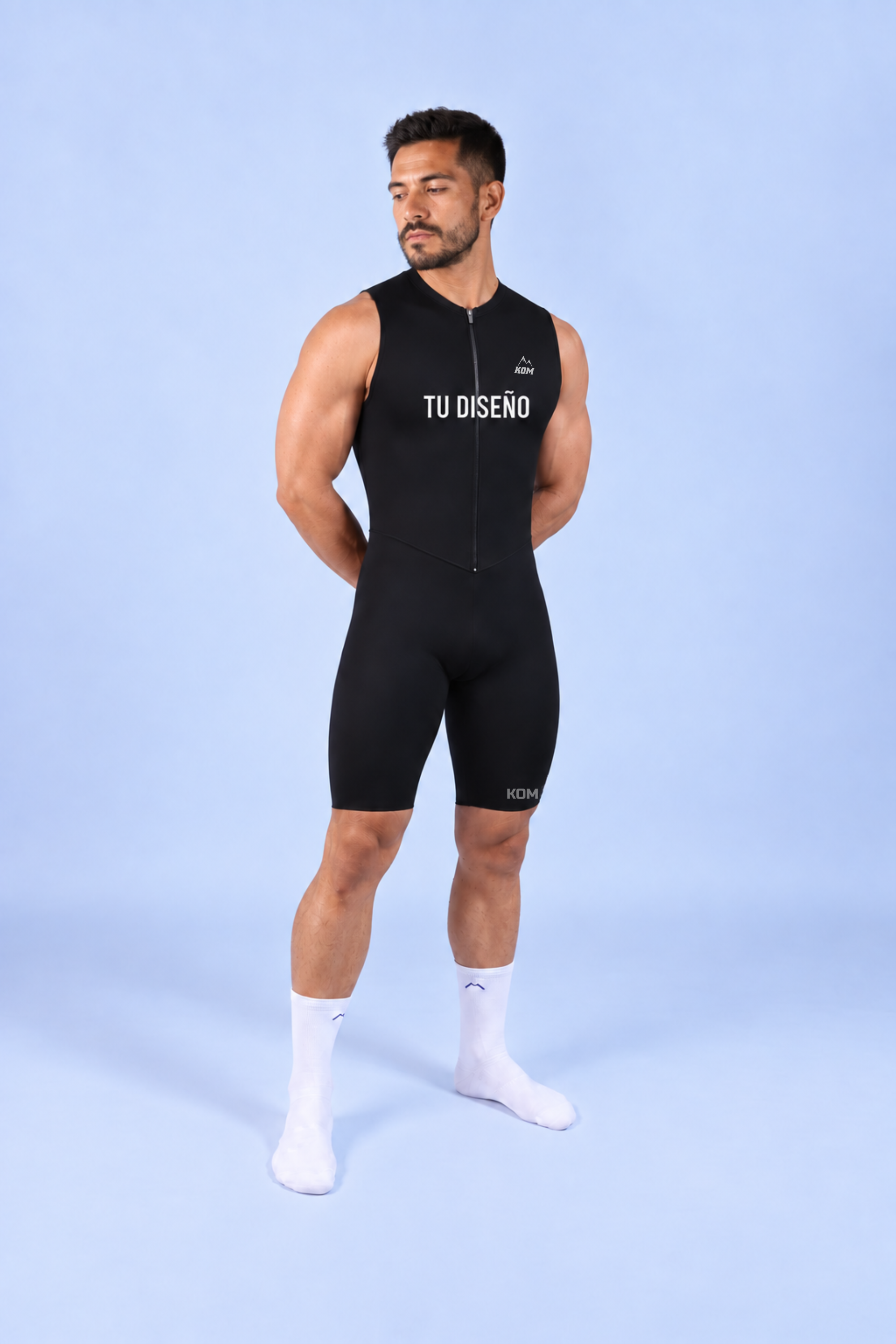Enterizo TOUR de Ciclismo Personalizado - Tope de Gama - Ruta y MTB - Manga Sisa