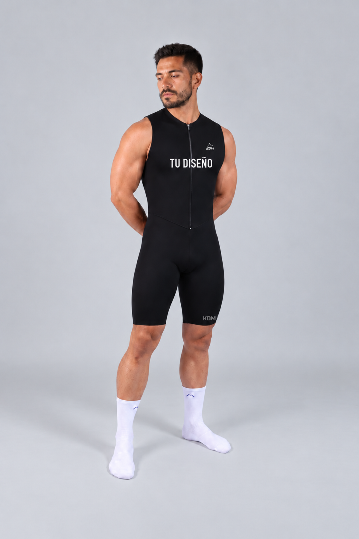 Enterizo TOUR de Ciclismo Personalizado - Tope de Gama - Ruta y MTB - Manga Sisa