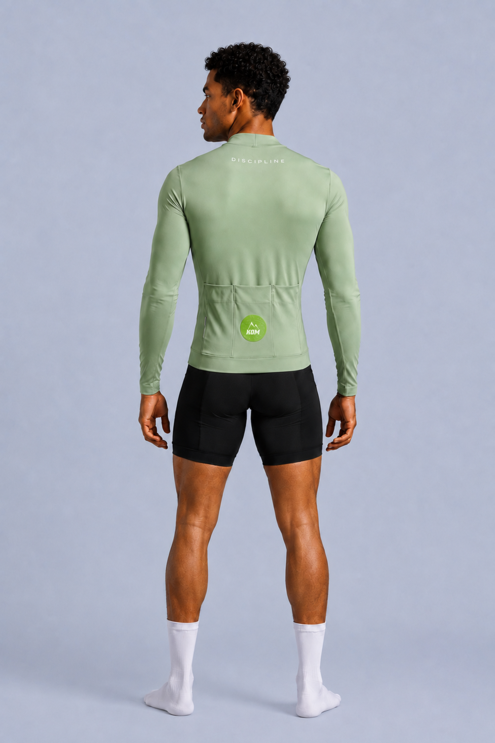 Jersey Manga Larga Sin Cremallera Hombre - Ciclismo