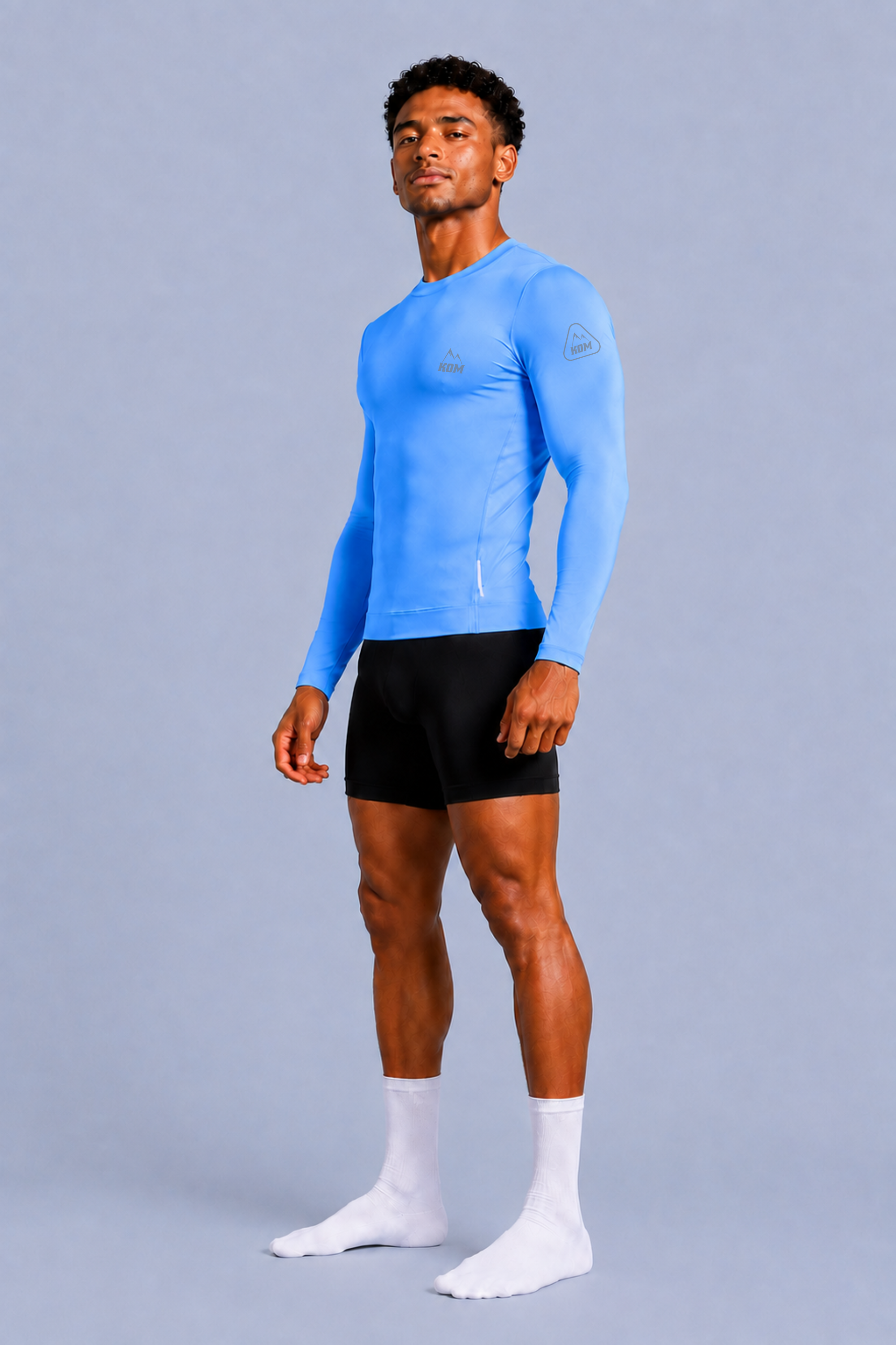 Jersey Manga Larga Sin Cremallera Hombre - Ciclismo