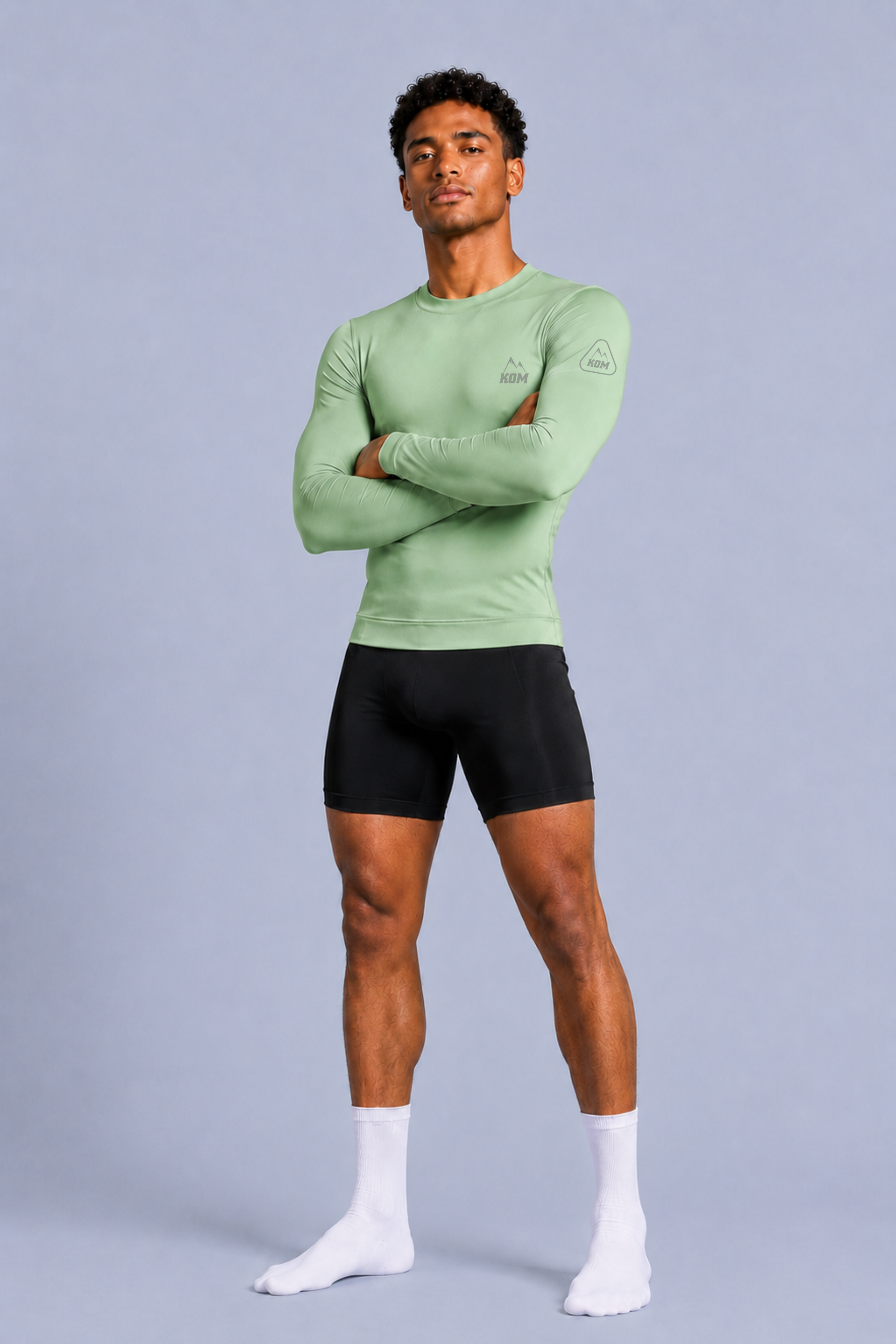 Jersey Manga Larga Sin Cremallera Hombre - Ciclismo
