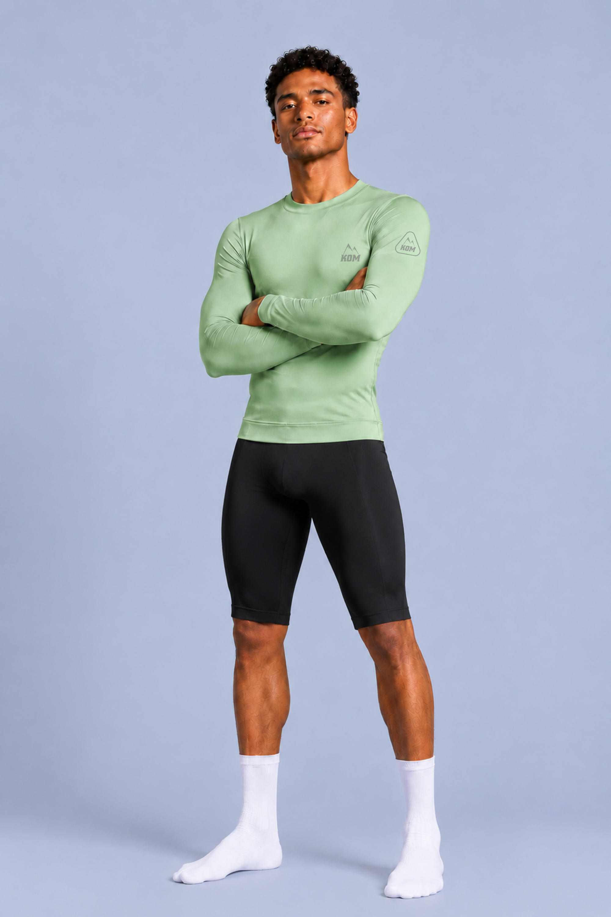 Jersey Manga Larga Sin Cremallera Hombre - Ciclismo