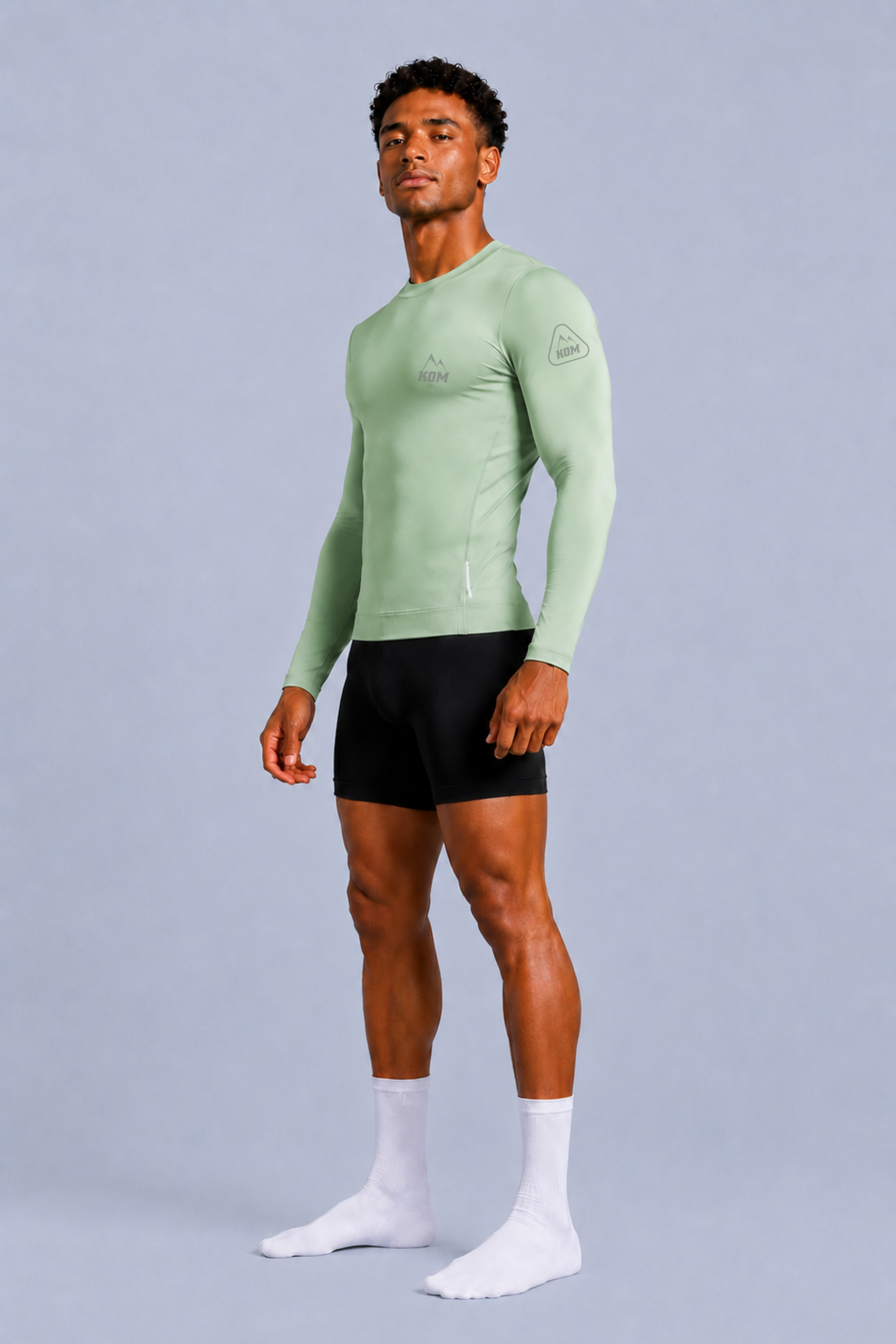 Jersey Manga Larga Sin Cremallera Hombre - Ciclismo