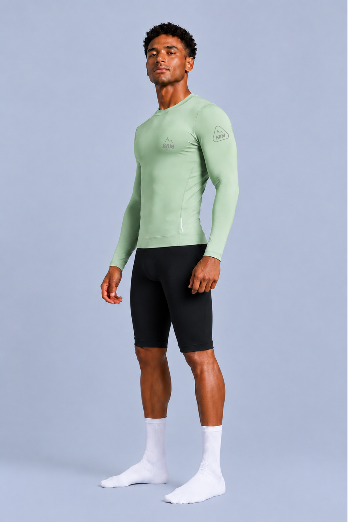 Jersey Manga Larga Sin Cremallera Hombre - Ciclismo