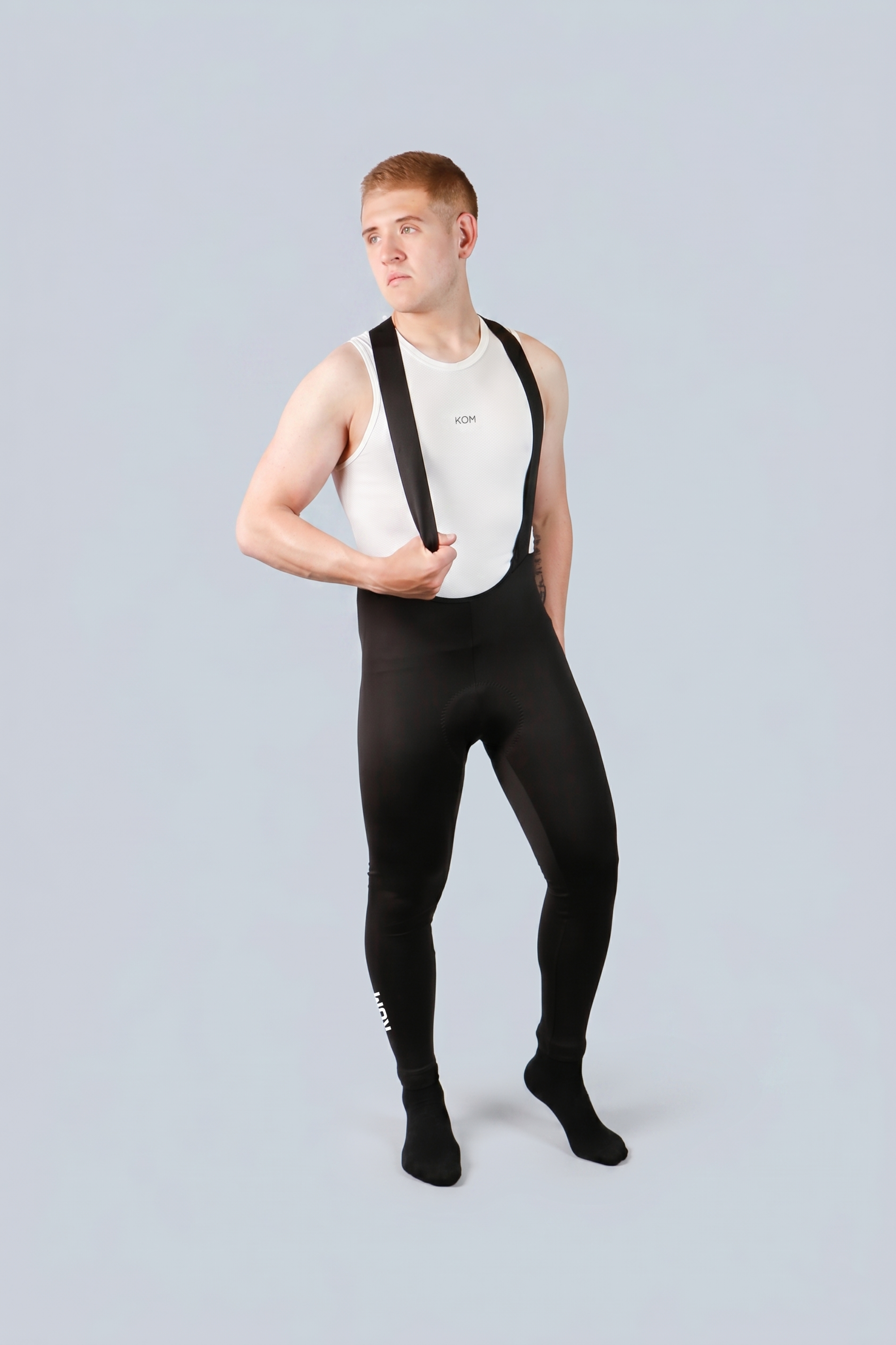 Lycra badana de ciclismo Pantalón térmica hombre