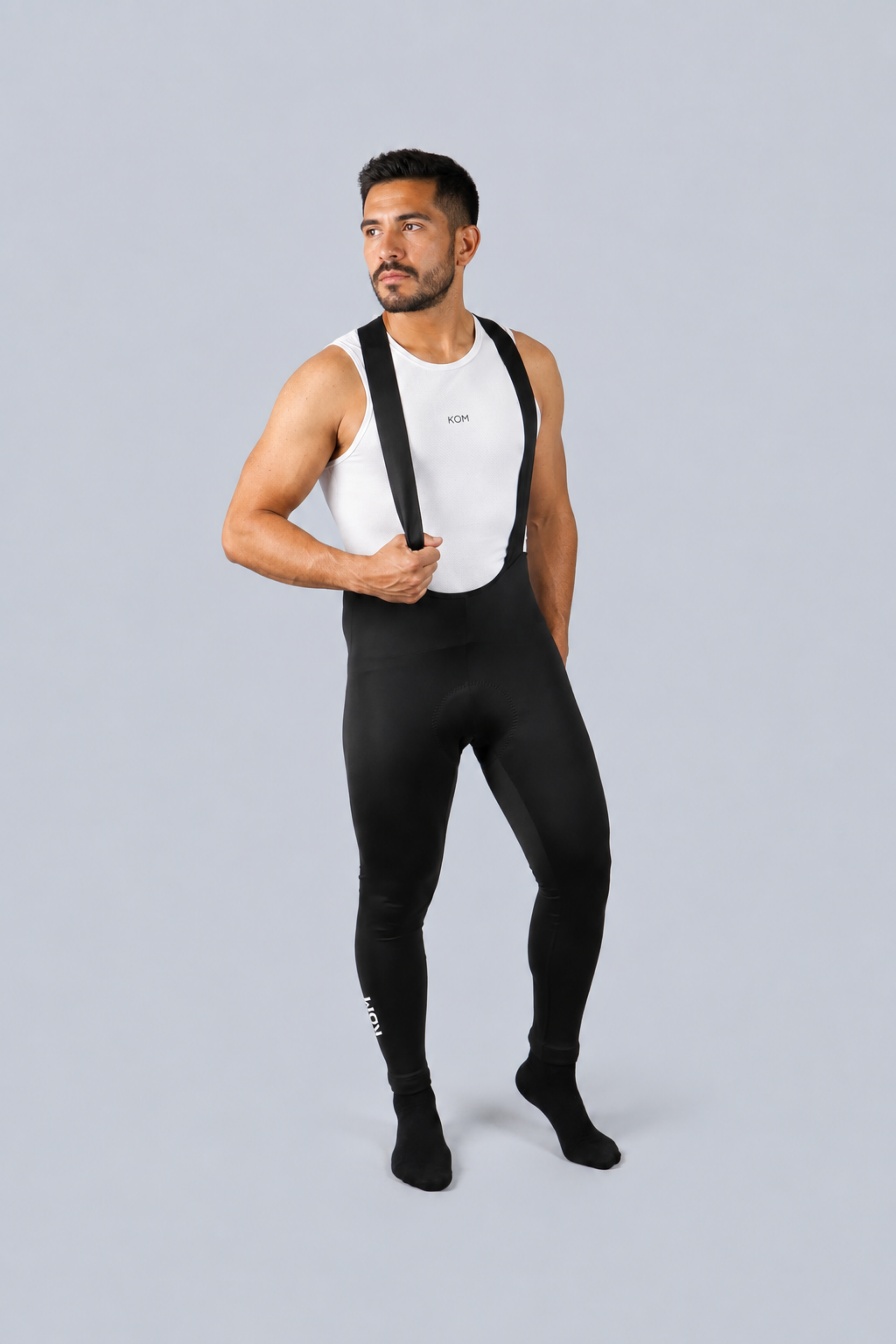 Lycra badana de ciclismo Pantalón térmica hombre