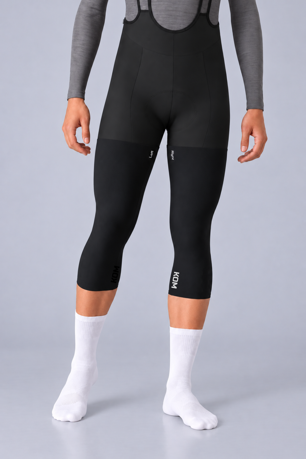 Perneras Deportivas 3/4 de Tela Licrada para Ciclismo y Running