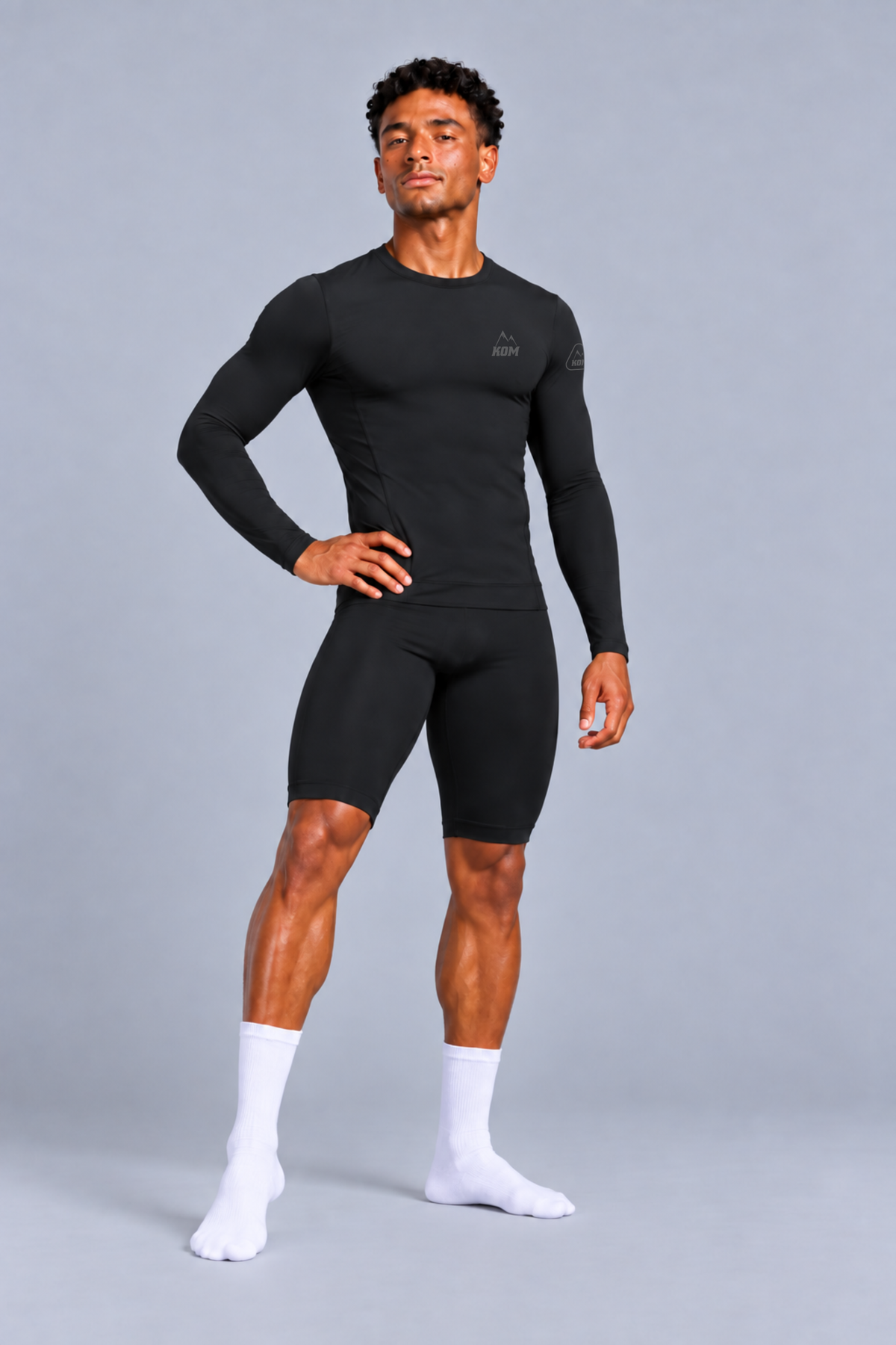 Jersey Manga Larga Sin Cremallera Hombre - Ciclismo
