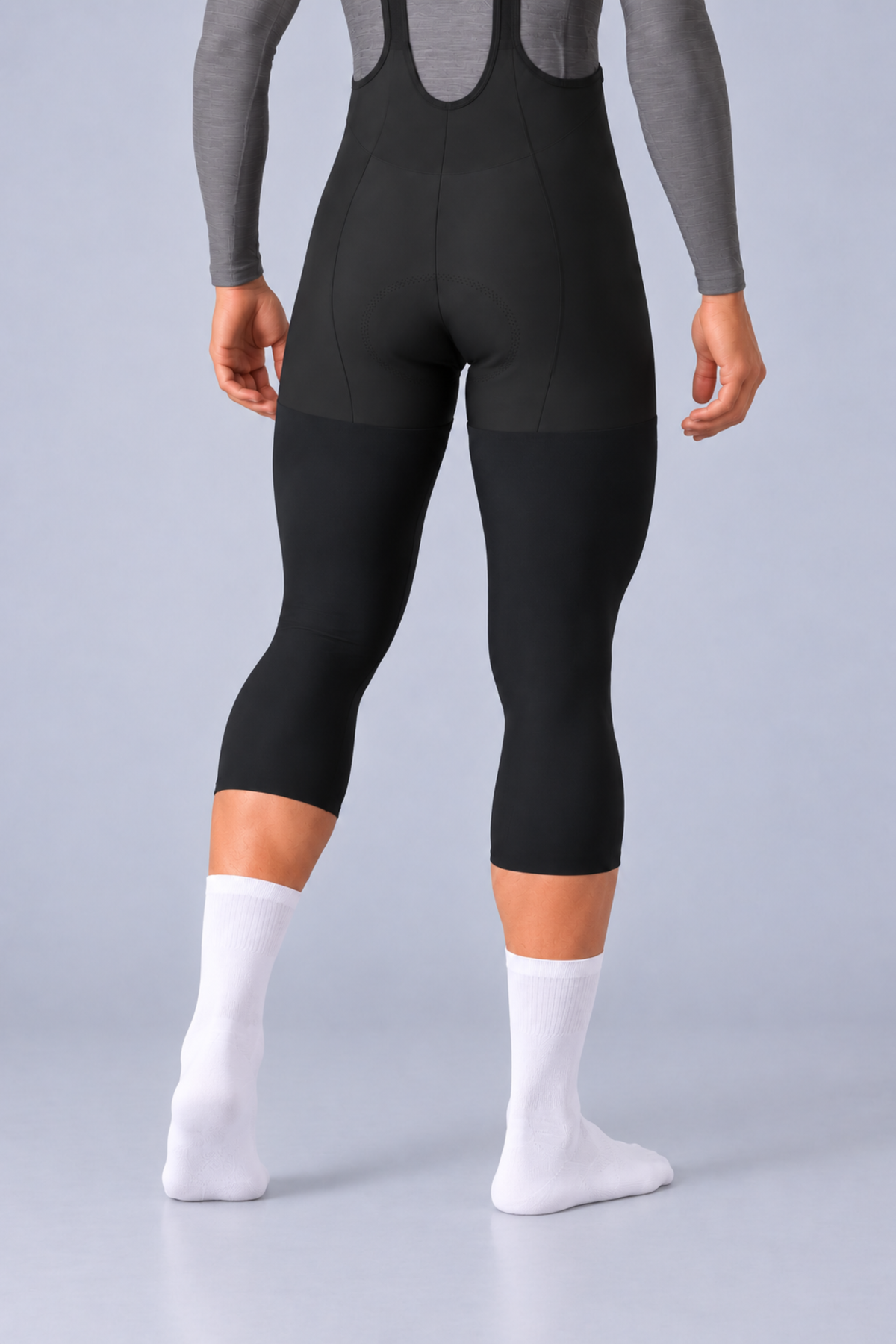 Perneras Deportivas 3/4 de Tela Licrada para Ciclismo y Running
