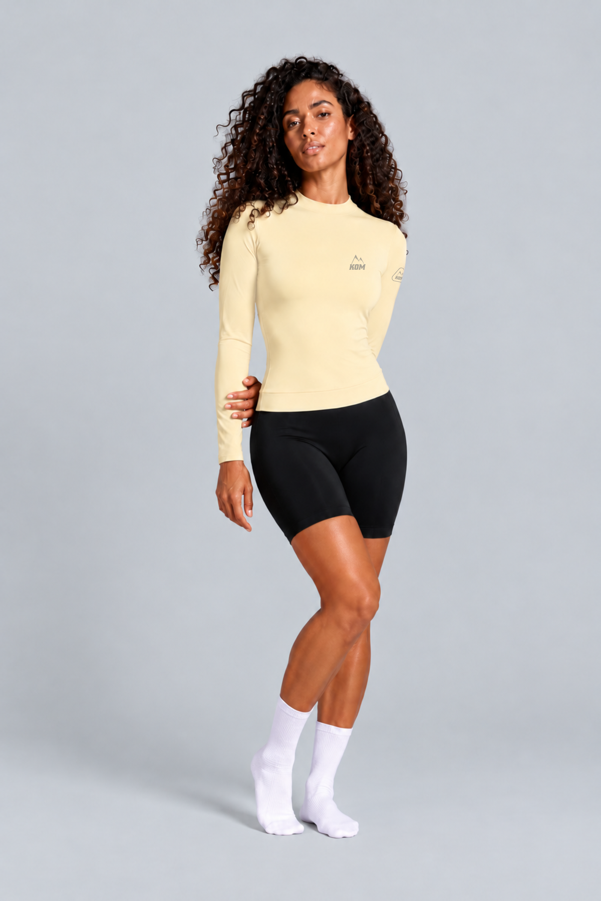 Jersey Manga Larga Sin Cremallera Mujer - Ciclismo
