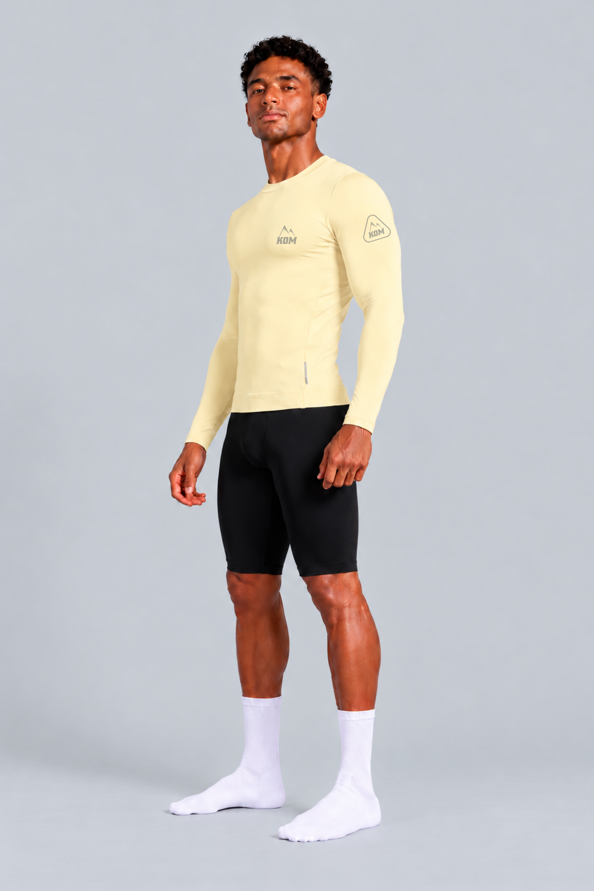 Jersey Manga Larga Sin Cremallera Hombre - Ciclismo