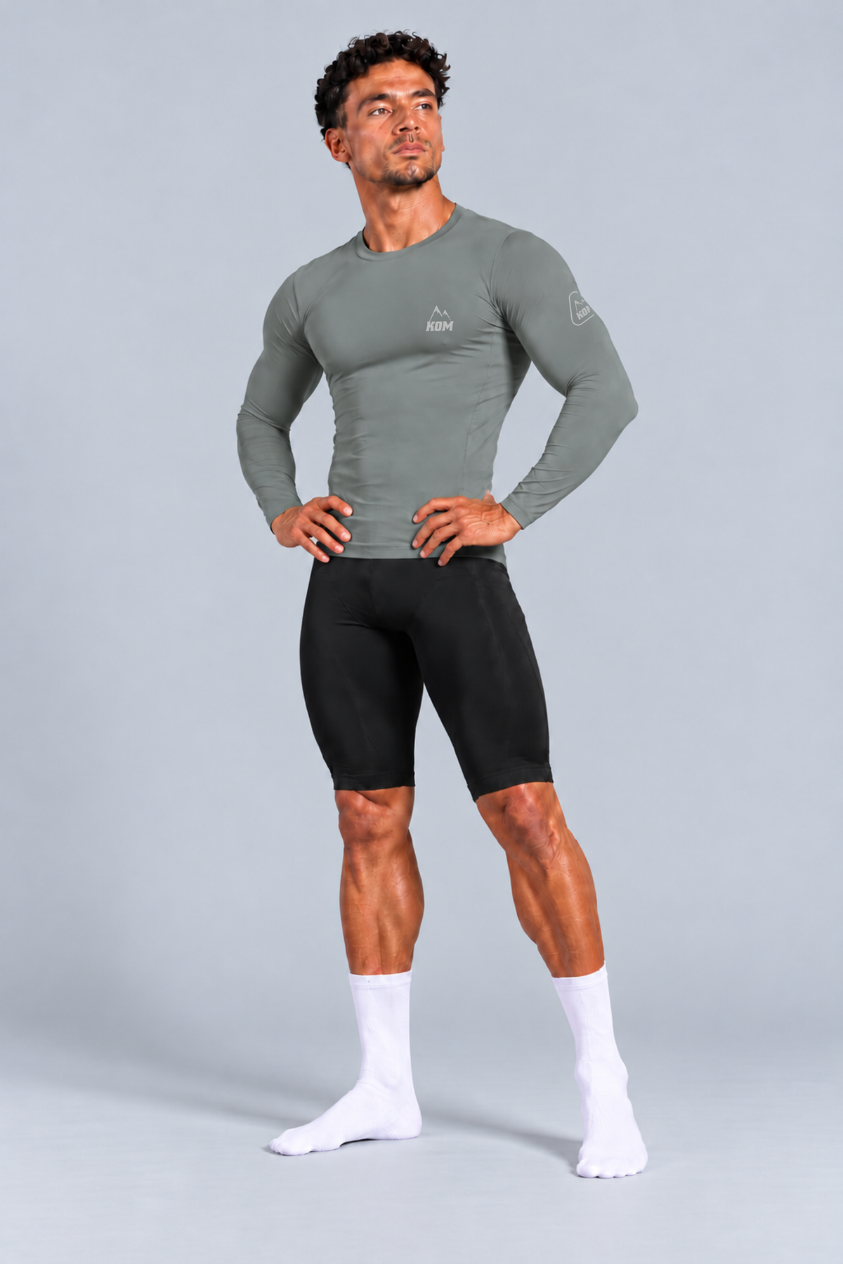 Jersey Manga Larga Sin Cremallera Hombre - Ciclismo