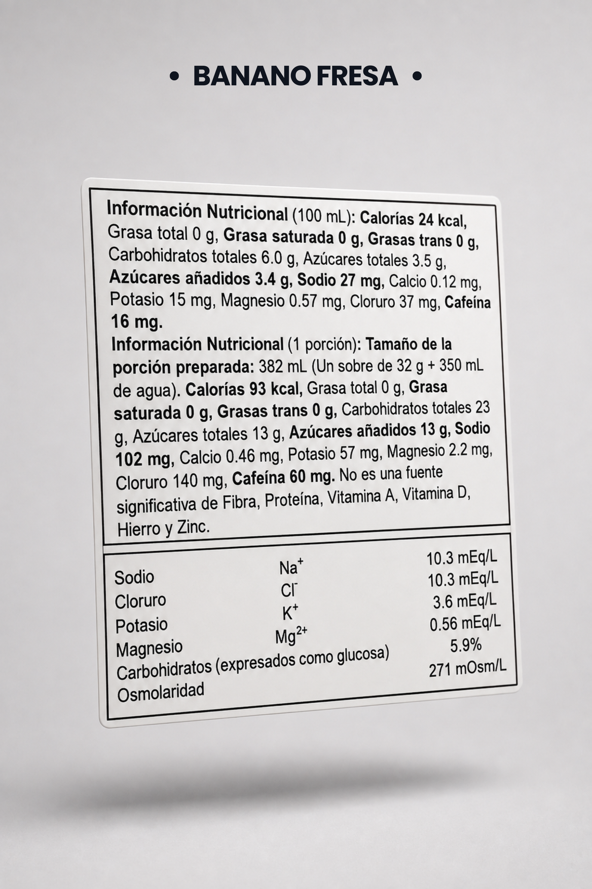 Gel Energético KOM | 23 g de Carbohidratos