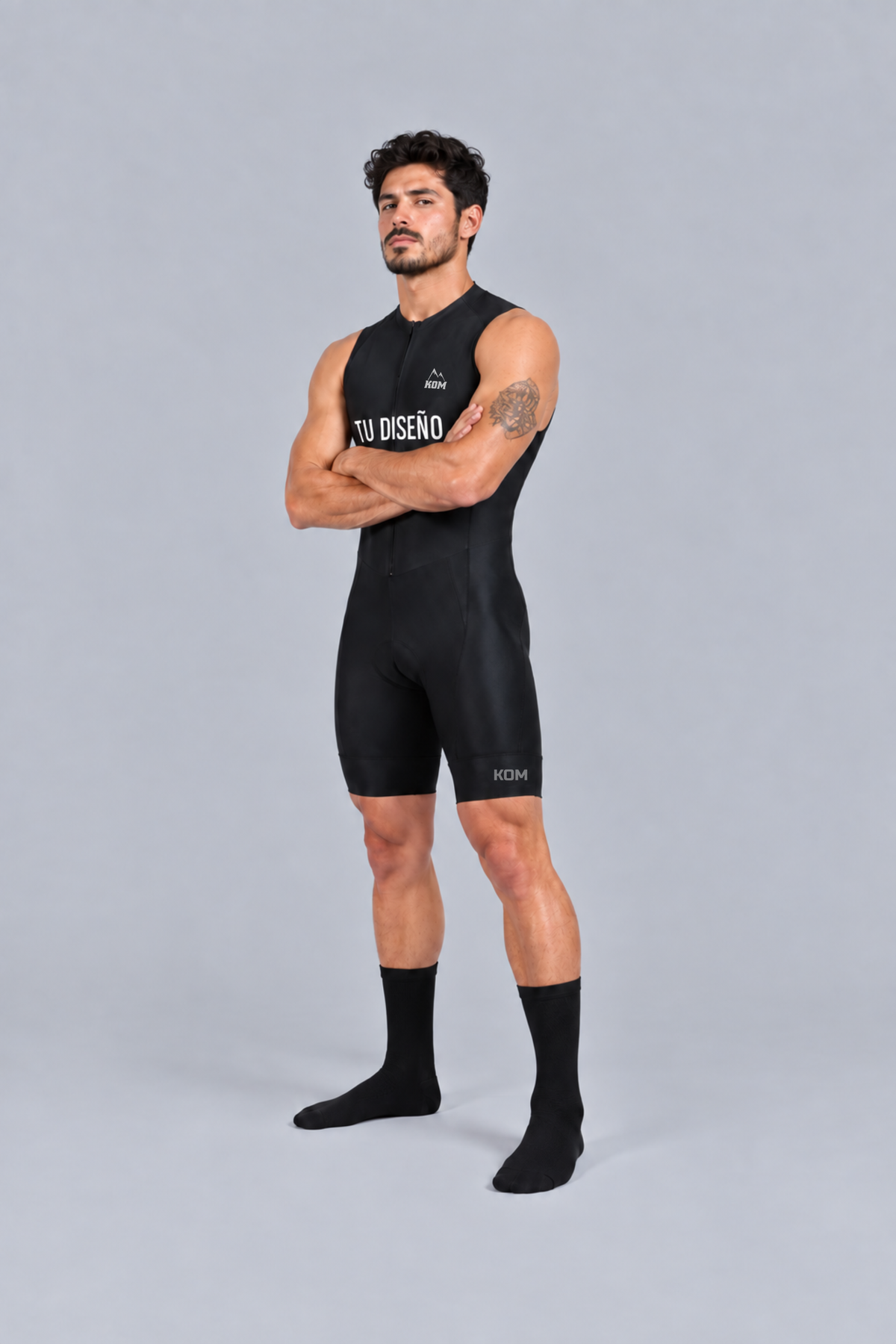 Enterizo TOUR TRI de Triatlón Personalizado - Tope de Gama - Manga Sisa