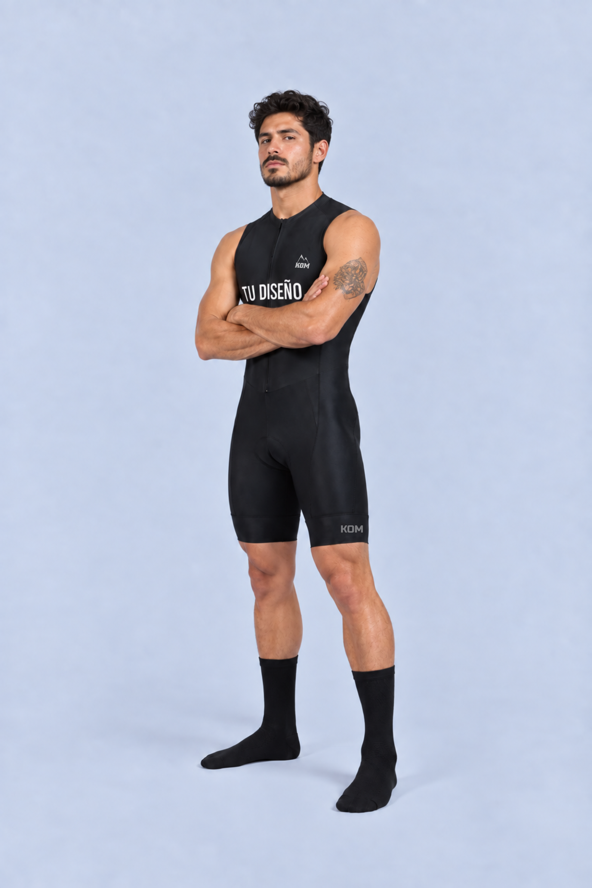 Enterizo TOUR TRI de Triatlón Personalizado - Tope de Gama - Manga Sisa