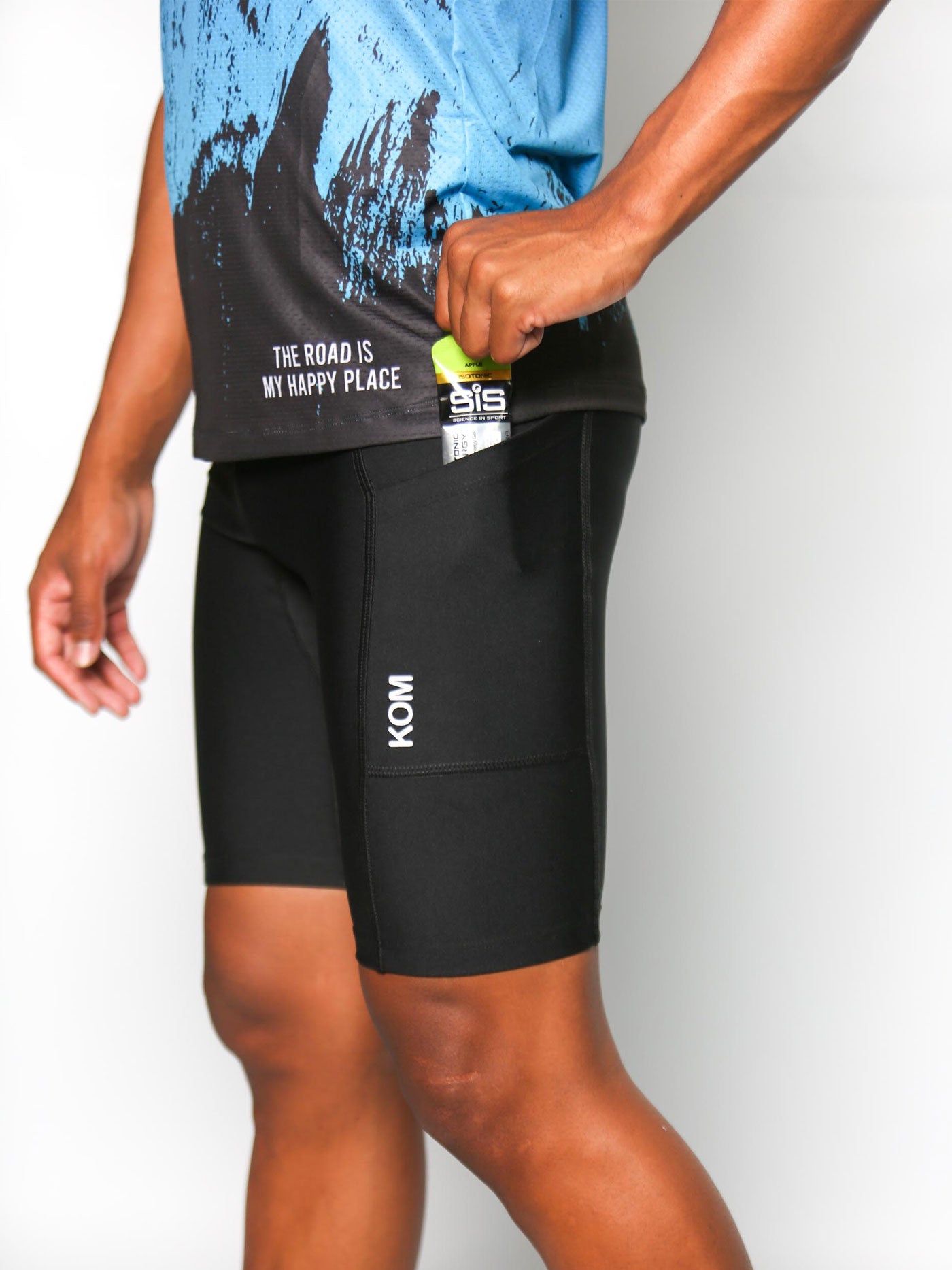 Pantaloneta biker licrada Hombre Giro running