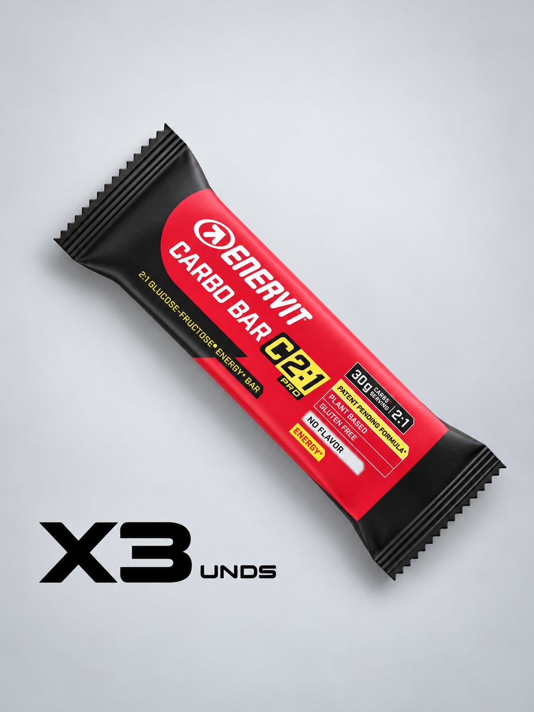 BARRA ENERVIT CARBO BAR C2:1 45GR X3 unidades