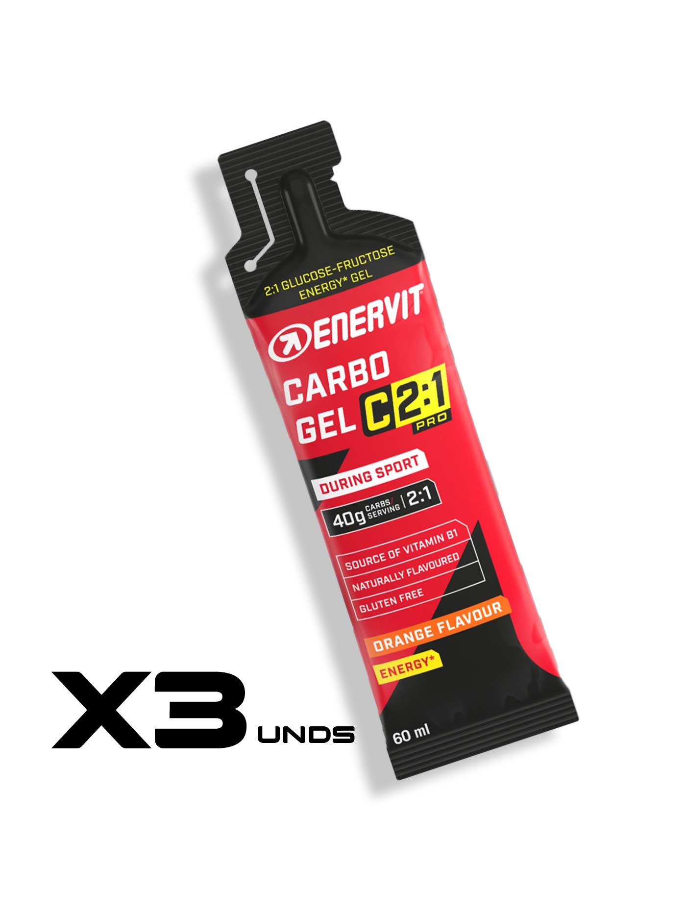 ENERVIT CARBO GEL NA C2:1 PRO X3 unidades