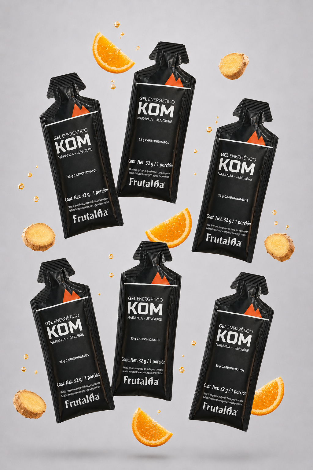Gel KOM Energético 23 g de Carbohidratos | Pack x6