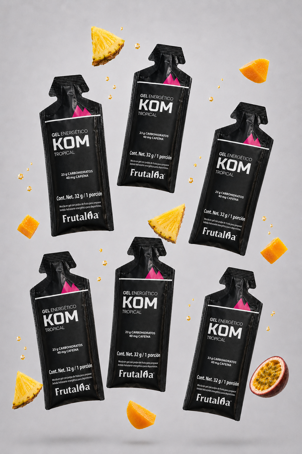 Gel KOM Energético 23 g de Carbohidratos | Pack x6