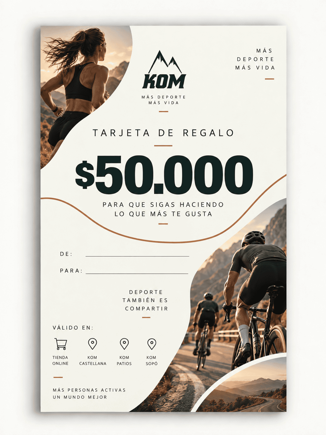 Tarjeta de REGALO BONO KOM