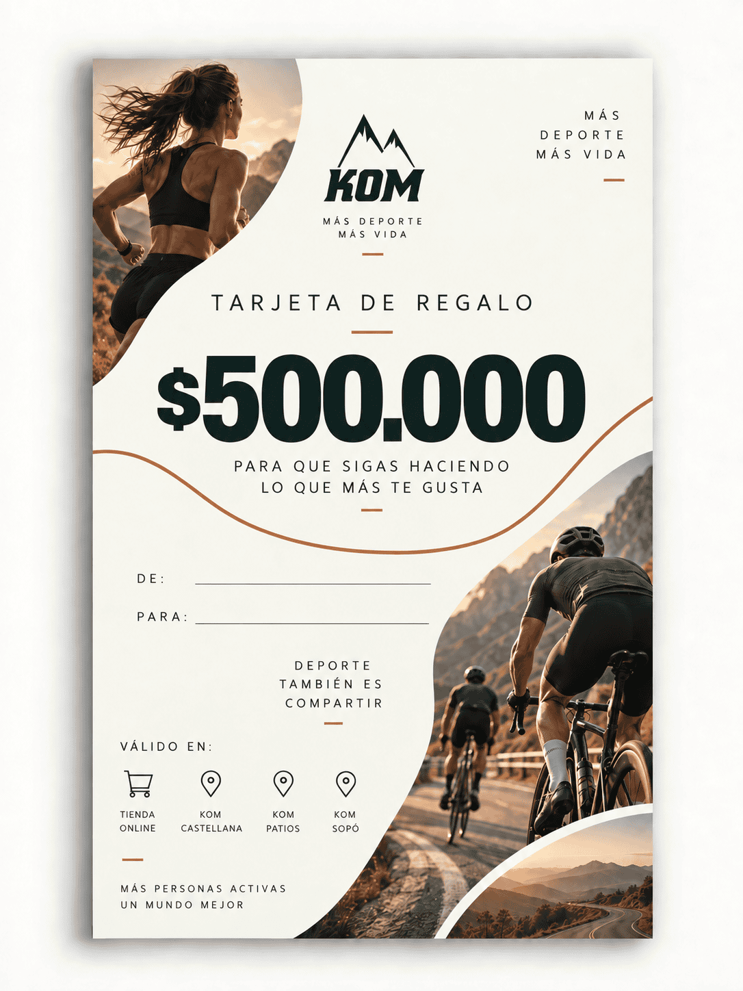 Tarjeta de REGALO BONO KOM
