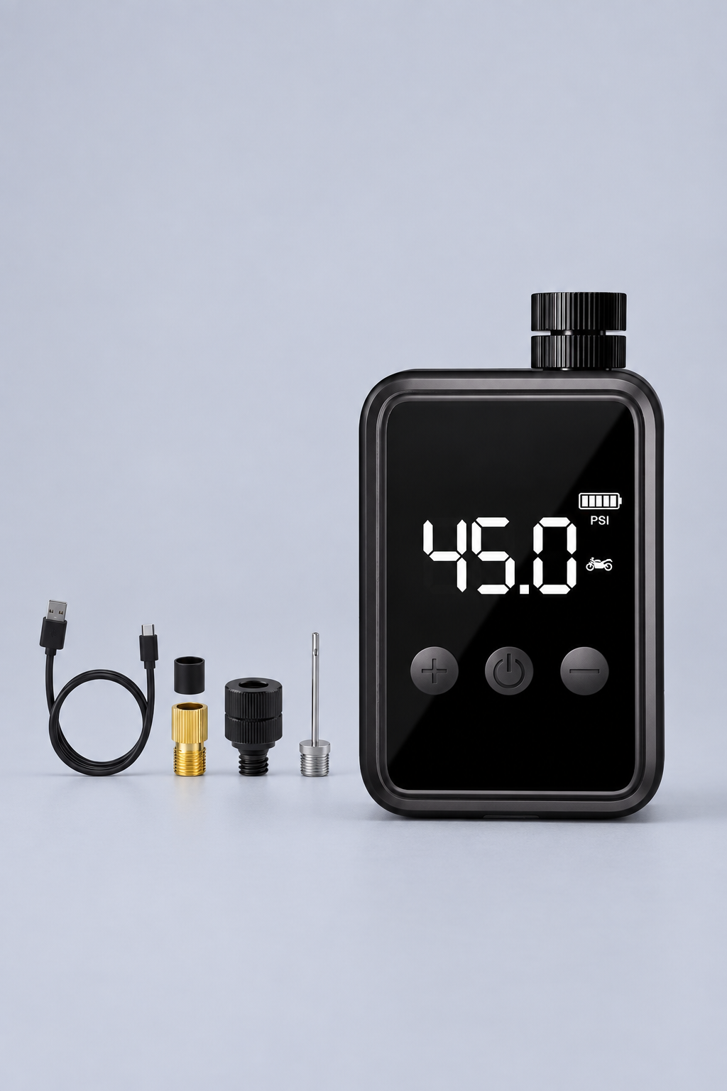 Inflador portátil recargable para bicicleta