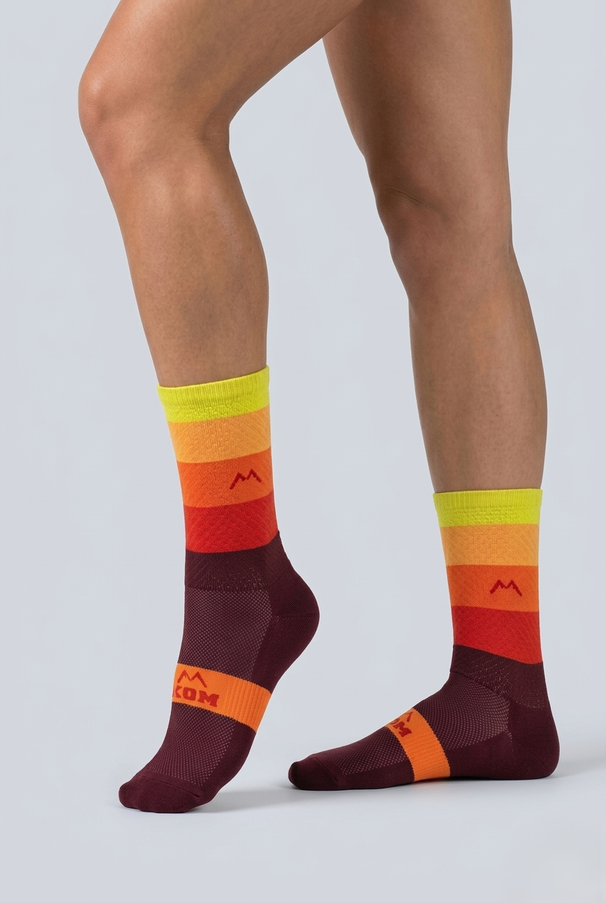 Medias Color Rush | Tejido Fantasy PRO, ciclismo y running