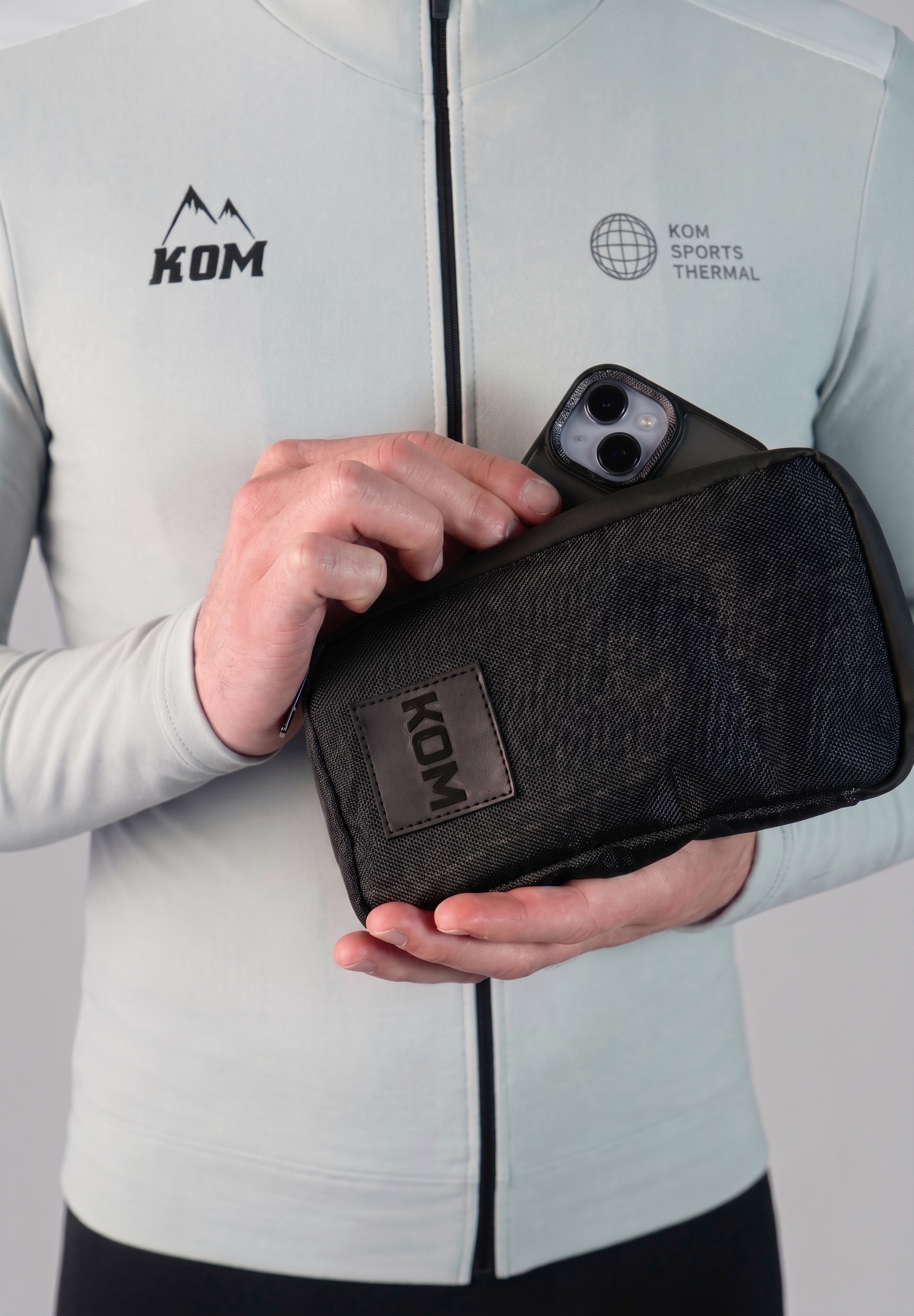 Billetera ciclismo, running de lona semi impermeable